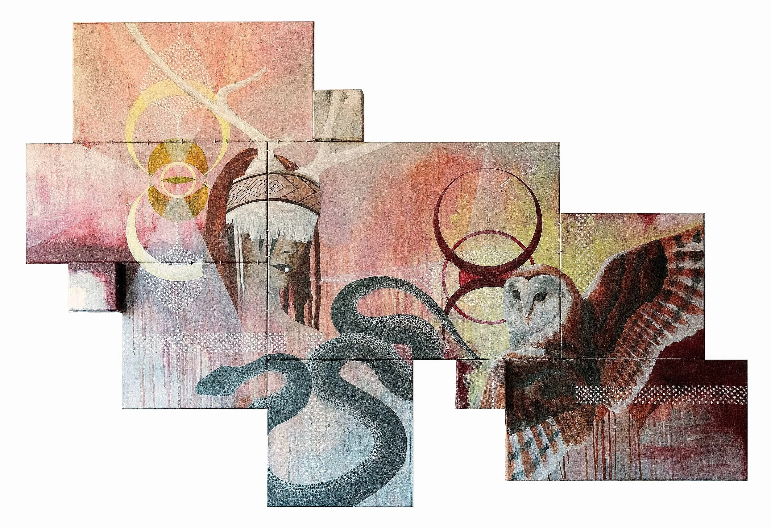 Snake owl woman pagan