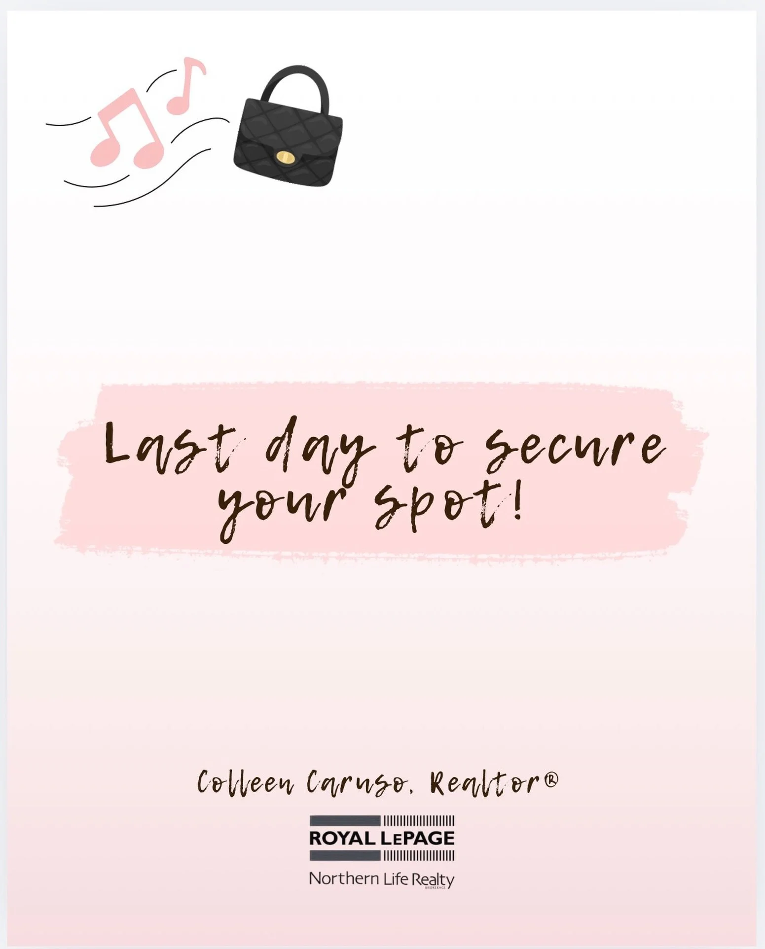🚨 LAST CALL 🚨

Today is the absolute final day to secure your spot for Purses &amp; Playlists &mdash; no exceptions!

Spots are only confirmed once payment is received, and with the event just one week away, final numbers need to be submitted.

I a