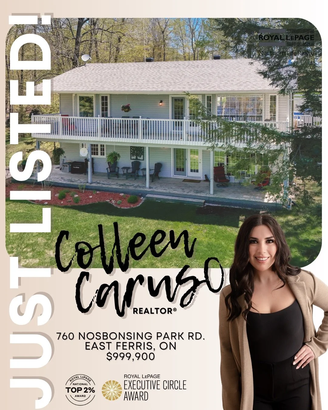 NEW LISTING!

760 Nosbonsing Park Rd.
East Ferris, ON
$999,900

Welcome to your Lake Nosbonsing dream! This beautifully maintained waterfront bungalow sits on an oversized lot offering the perfect blend of open space, mature trees, privacy, and stunn