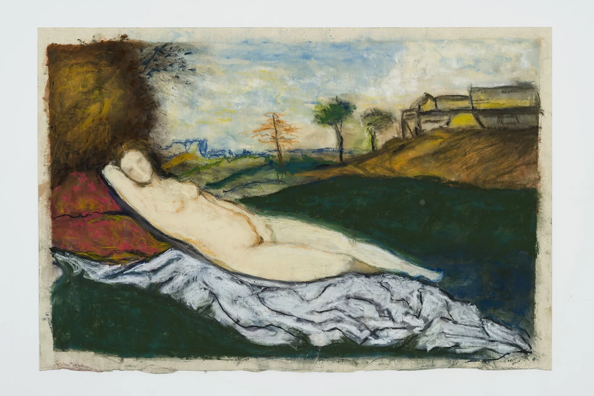Venus3(Hommage à Titien)_45x28 cm,pastel sur papier U-Art, 2023