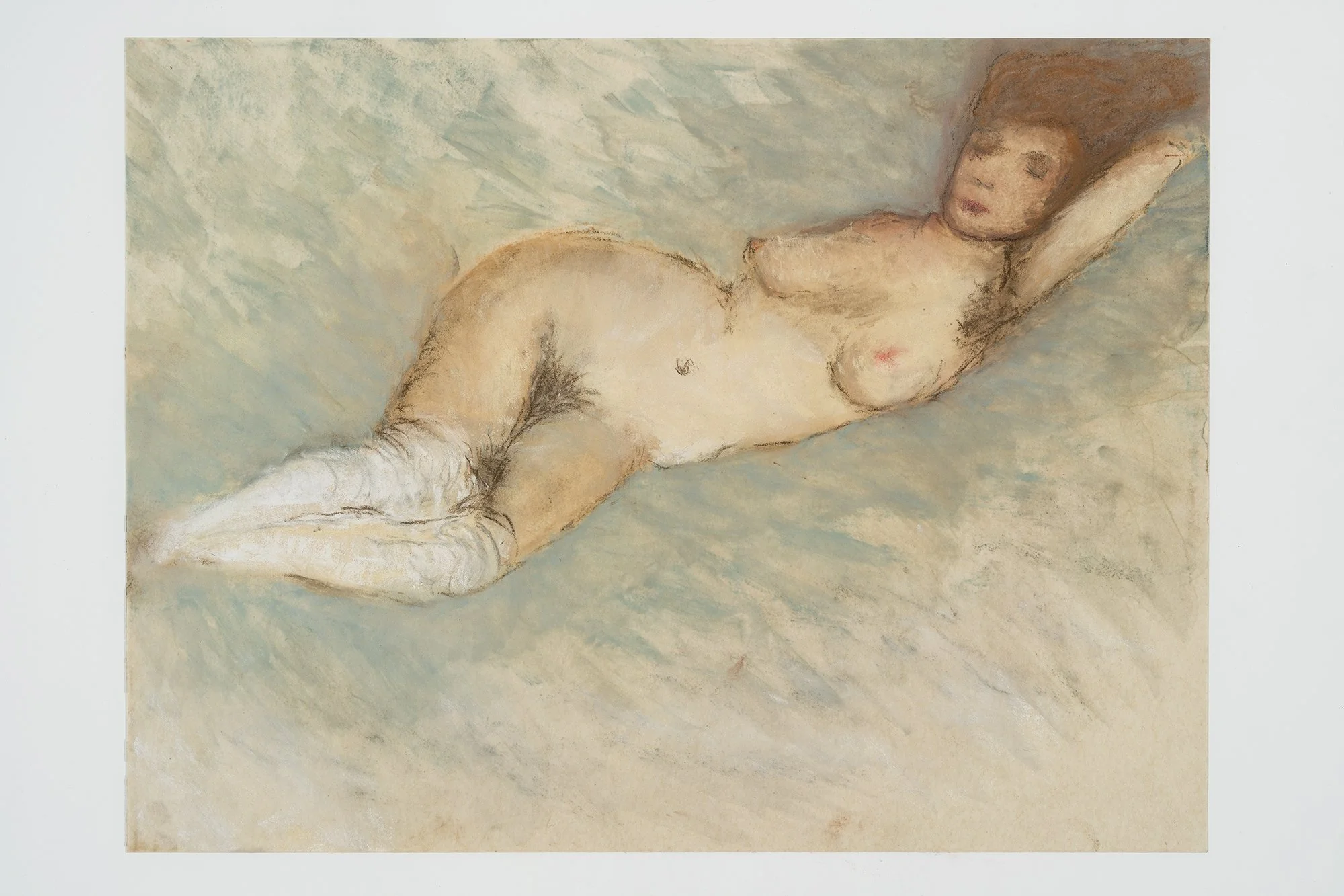 La sieste (Hommage à Van Gogh)_31x23 cm, pastel sur papier U-Art, 2023