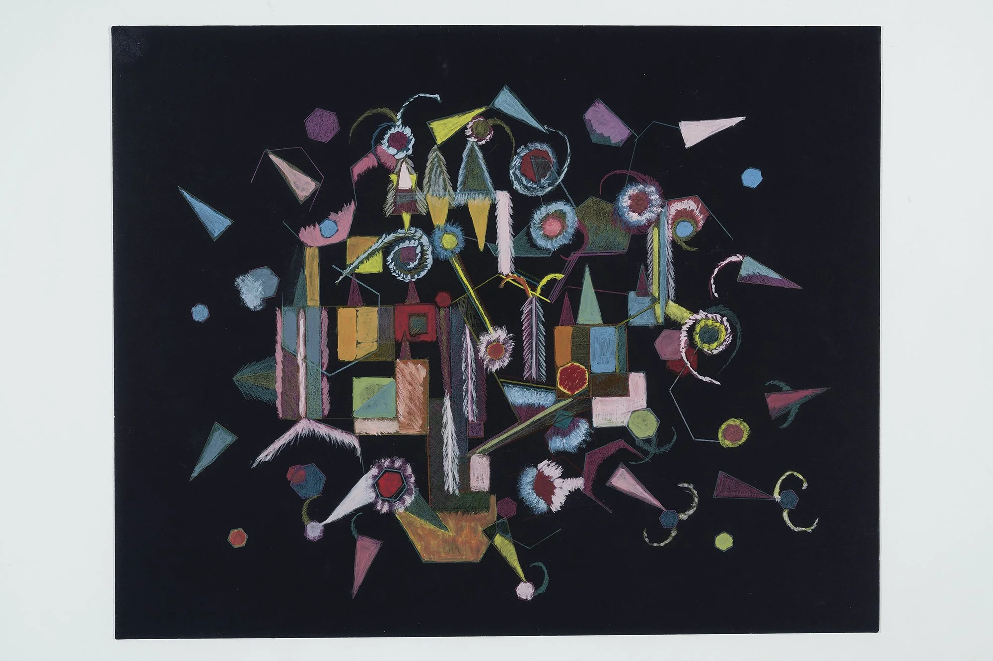 Black_Série Noire_40x52 cm, gouache et crayon sur carton