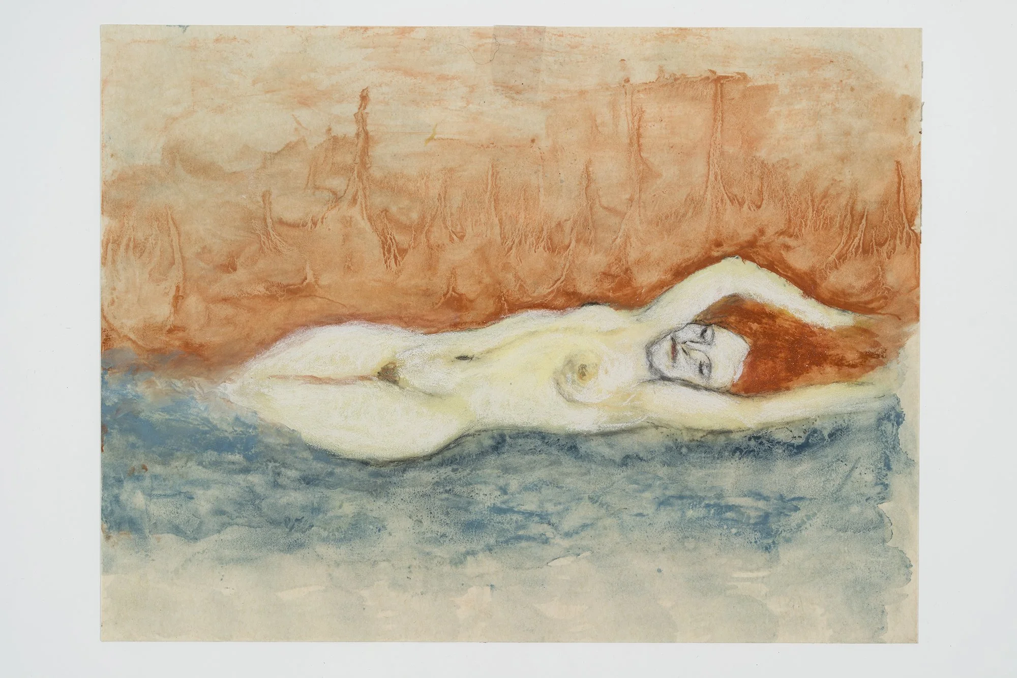 Naiade1_31x23 cm, pastel sur papier U-Art, 2023