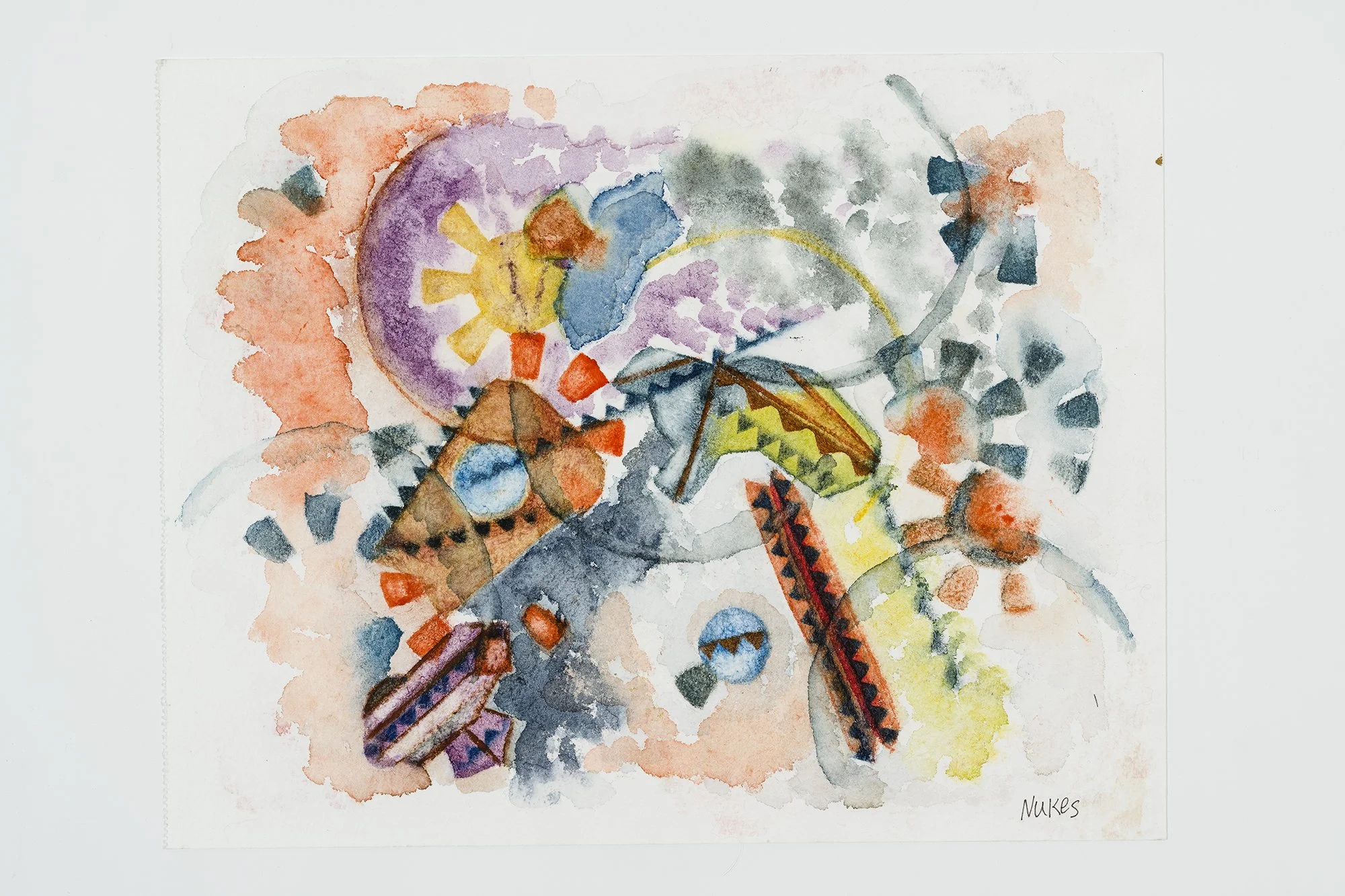Nukes_29x23 cm, aquarelle, 2025