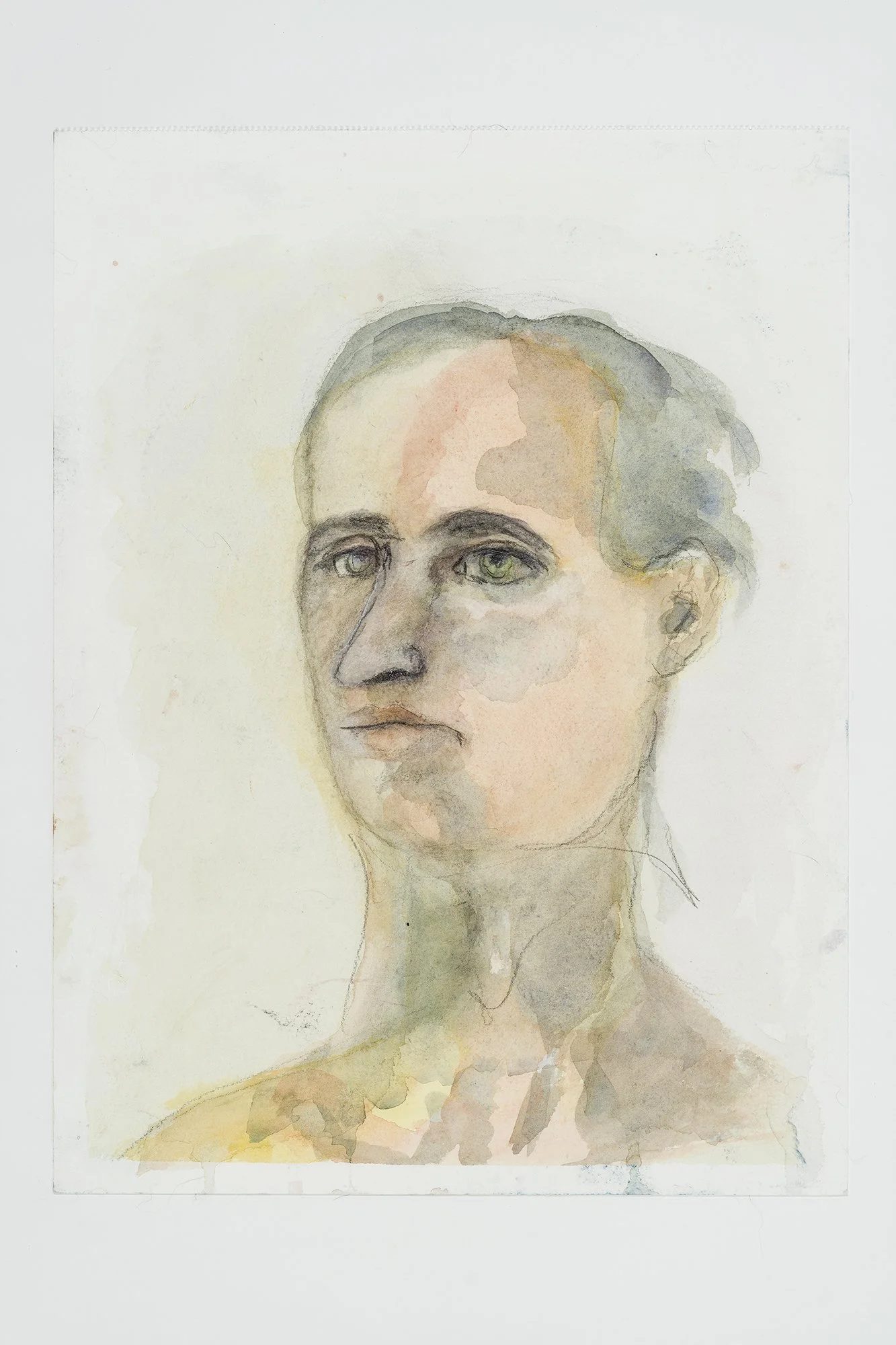 Lady In Green_25x33 cm, aquarelle, 2020