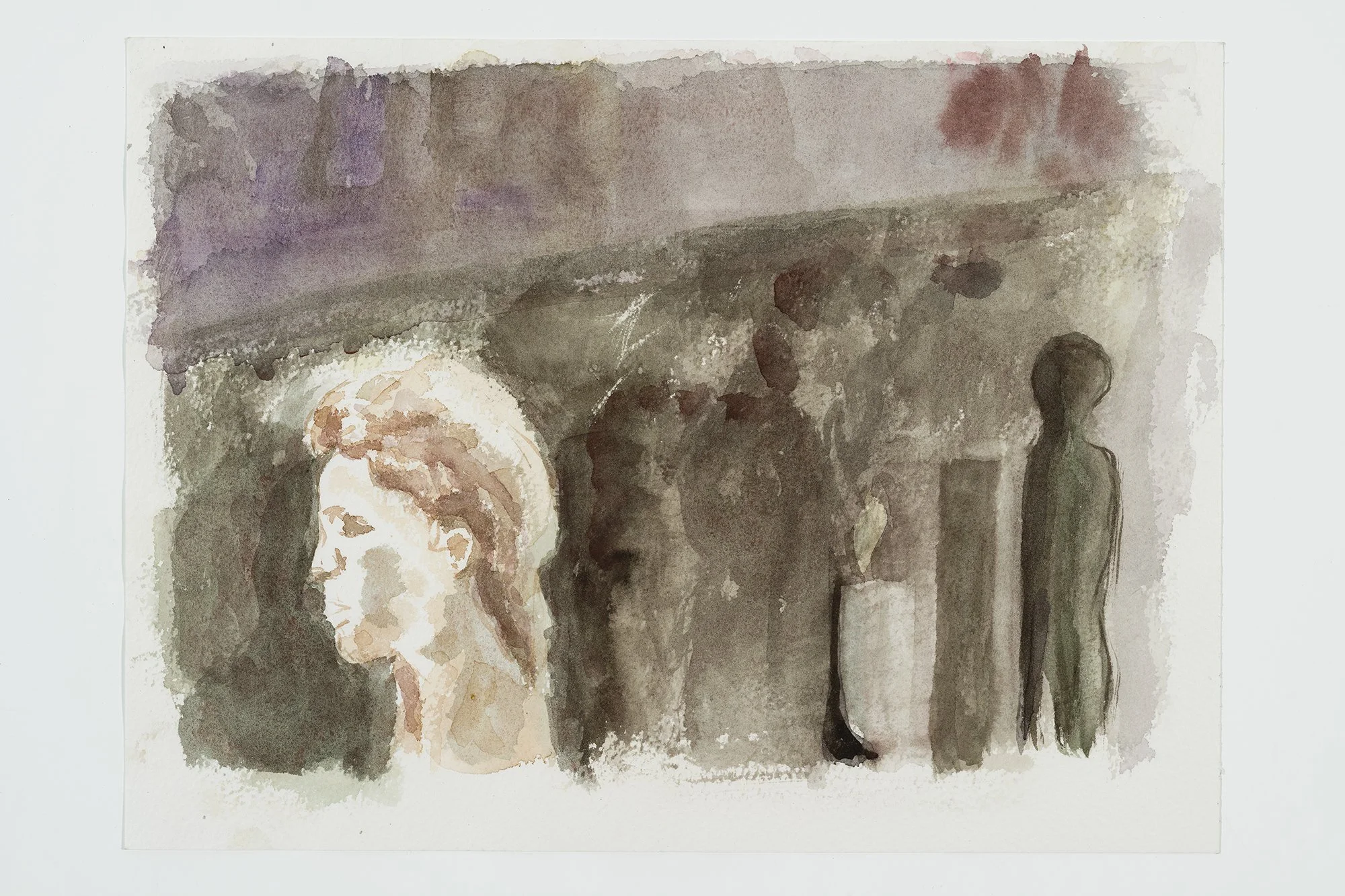 L'atelier de sculpture_31x23 cm, aquarelle, 2025