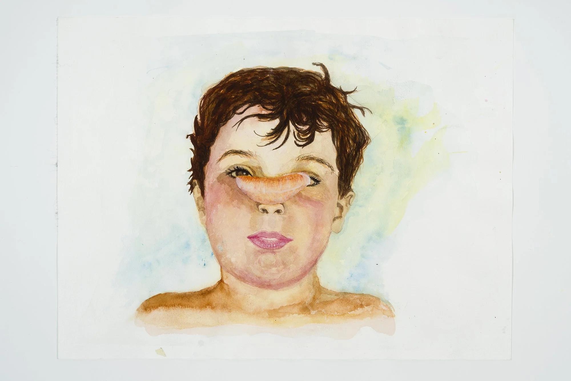 L'orange_61x46 cm, aquarelle, 2021