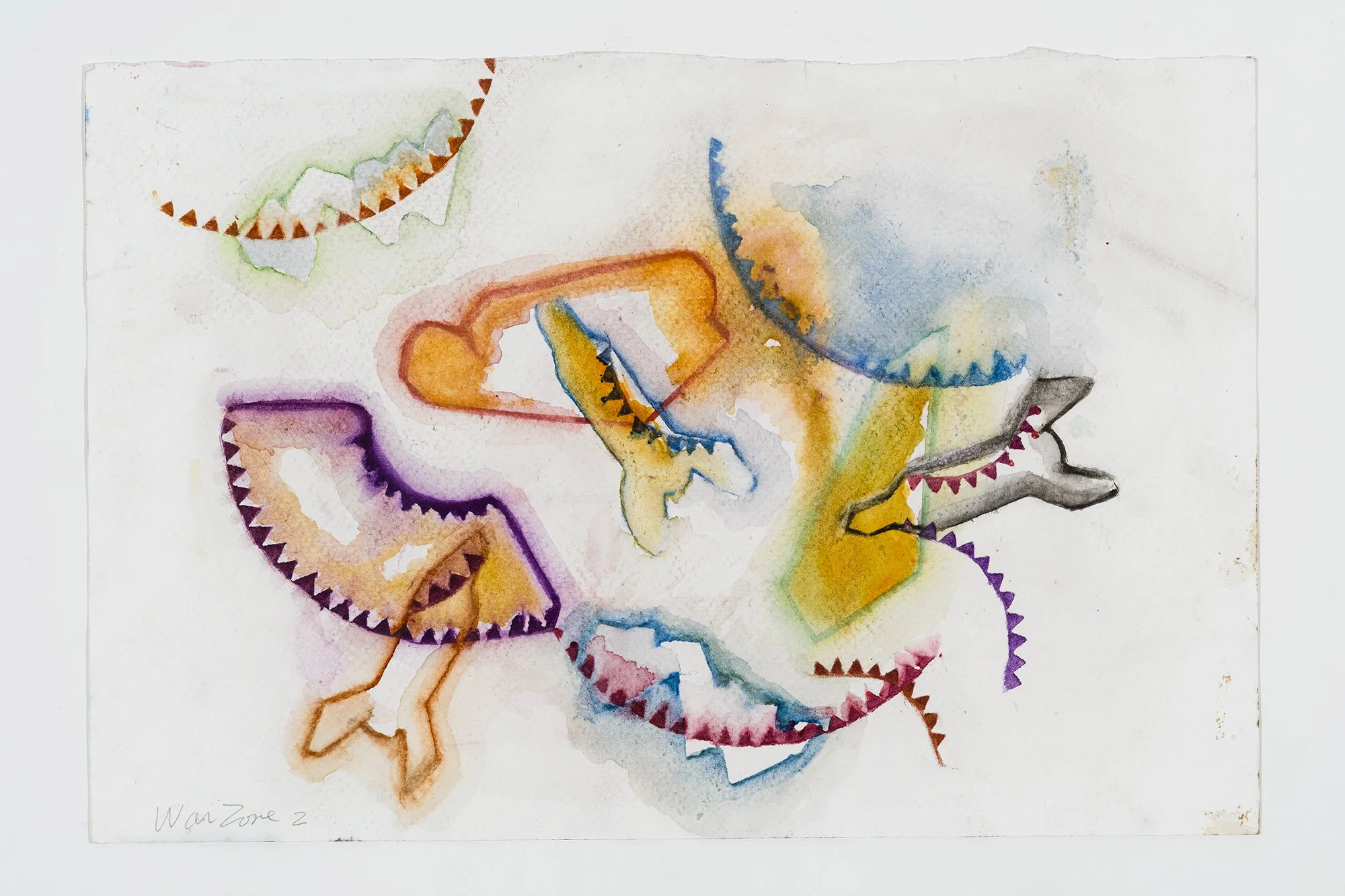War zone2_30x20 cm, aquarelle, 2025