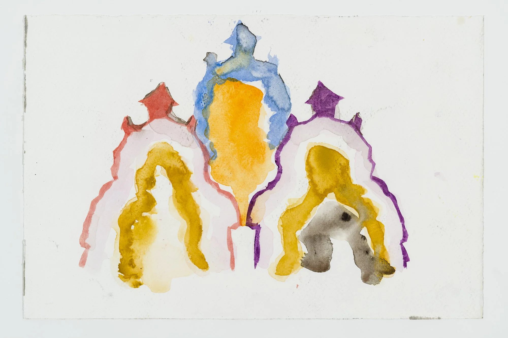 Kino _China girls_30x20 cm, aquarelle, 2025
