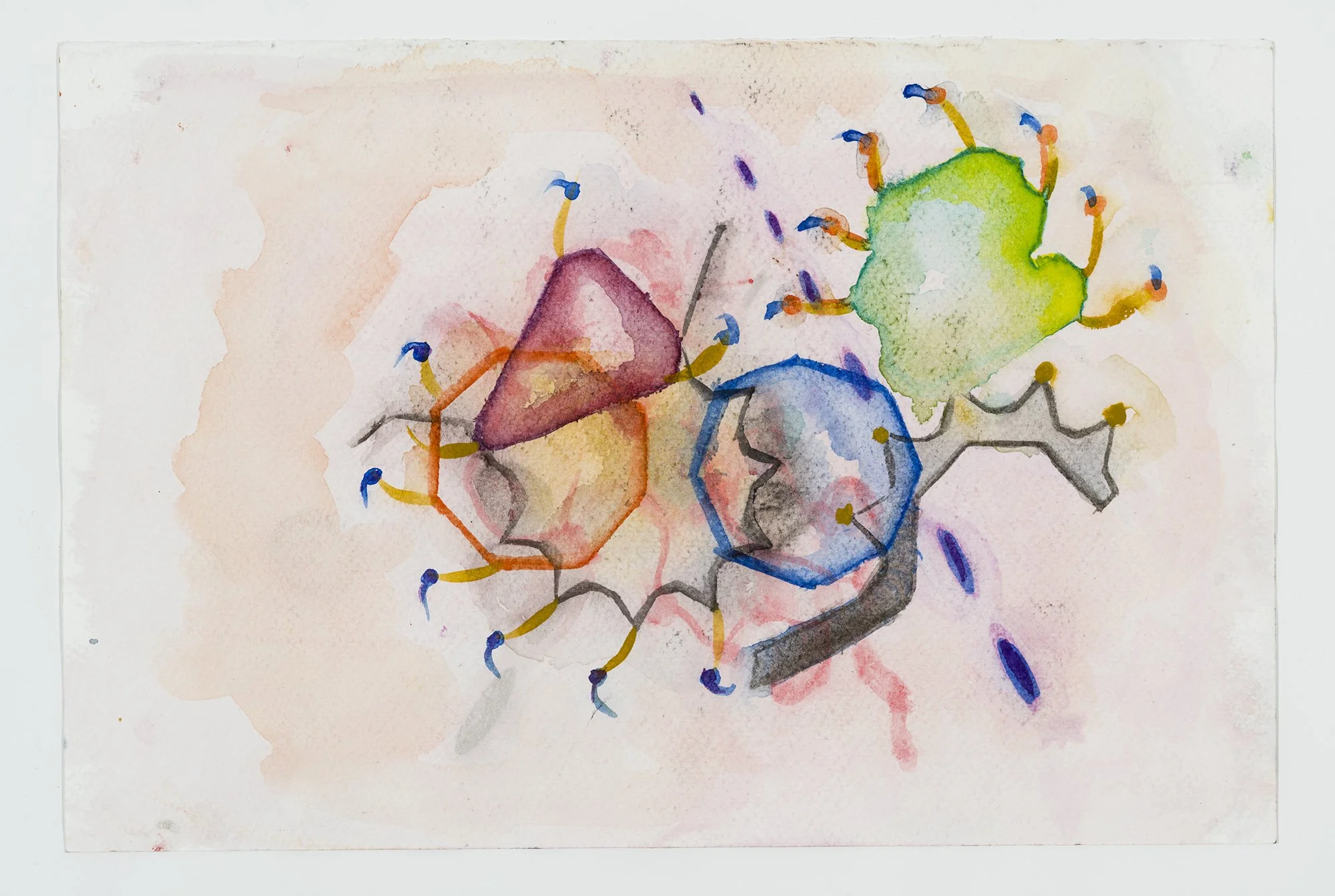 Kollaps, 30x20 cm, aquarelle, 2025