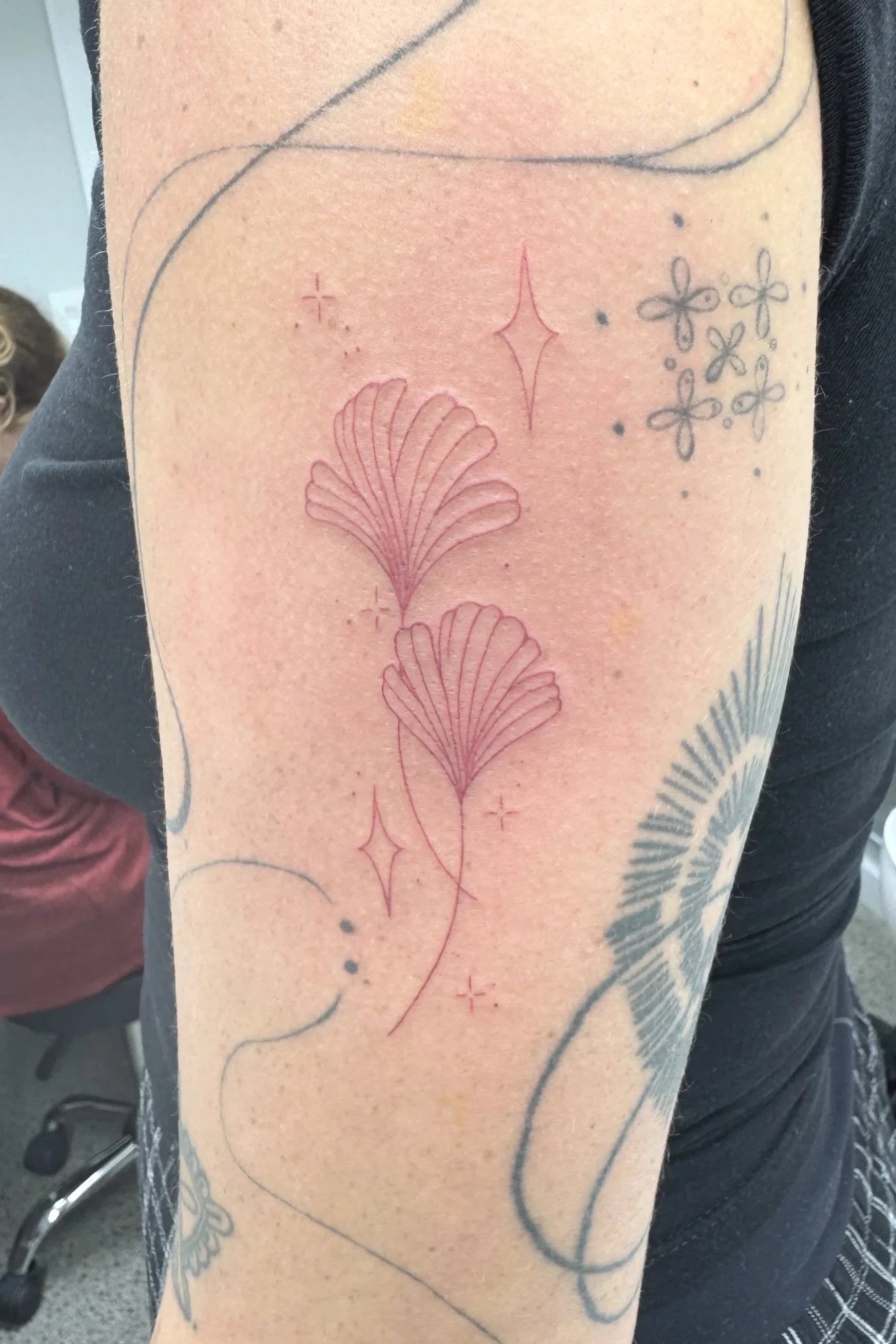 Genko leaves red ink stars gap filler arm tat frankton