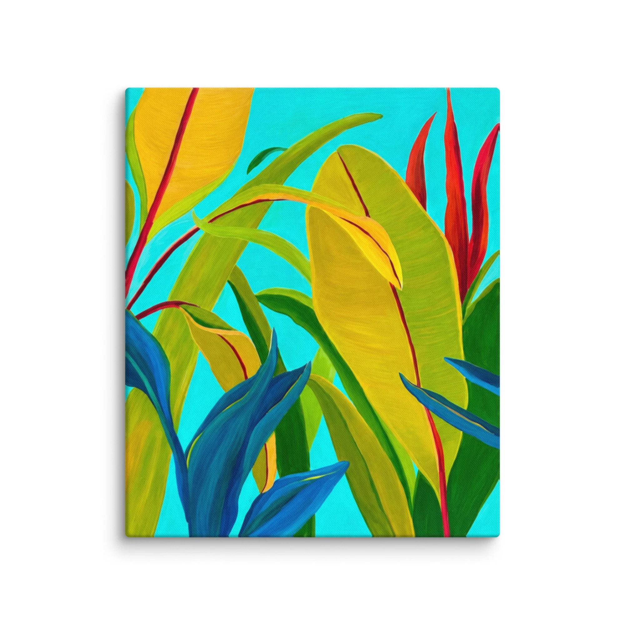 Lau Wahine Collection– LauOla (Living Leaf)  by Wenli Art Studio Print on Canvas