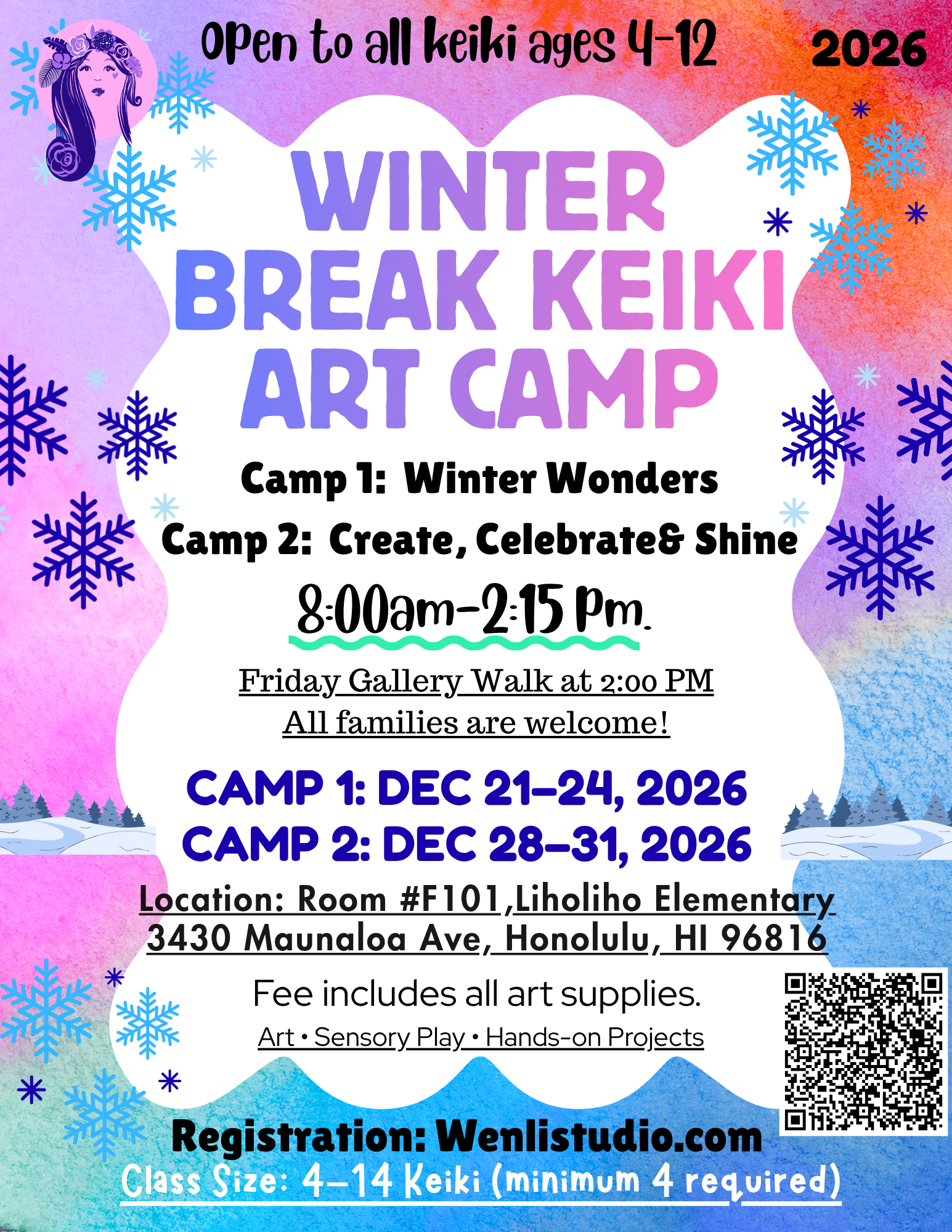 2026 Winter Break 'Ohana Art Camp Is Now Open for Registration!