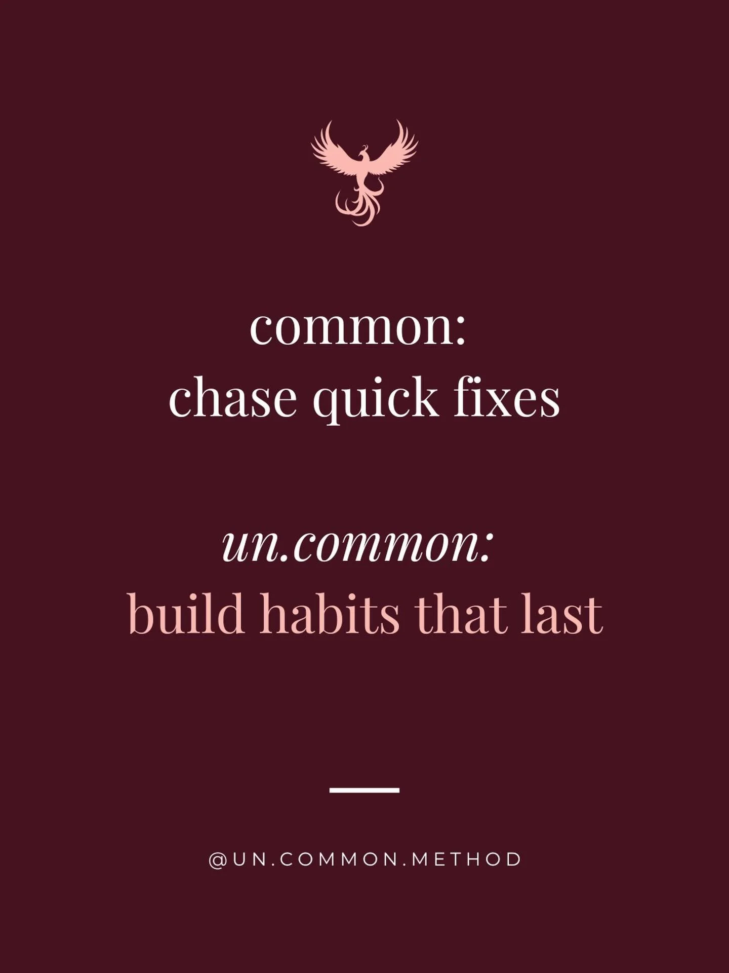 26 Ways to Live Un.Common in 2026.
Example 1 of 26.