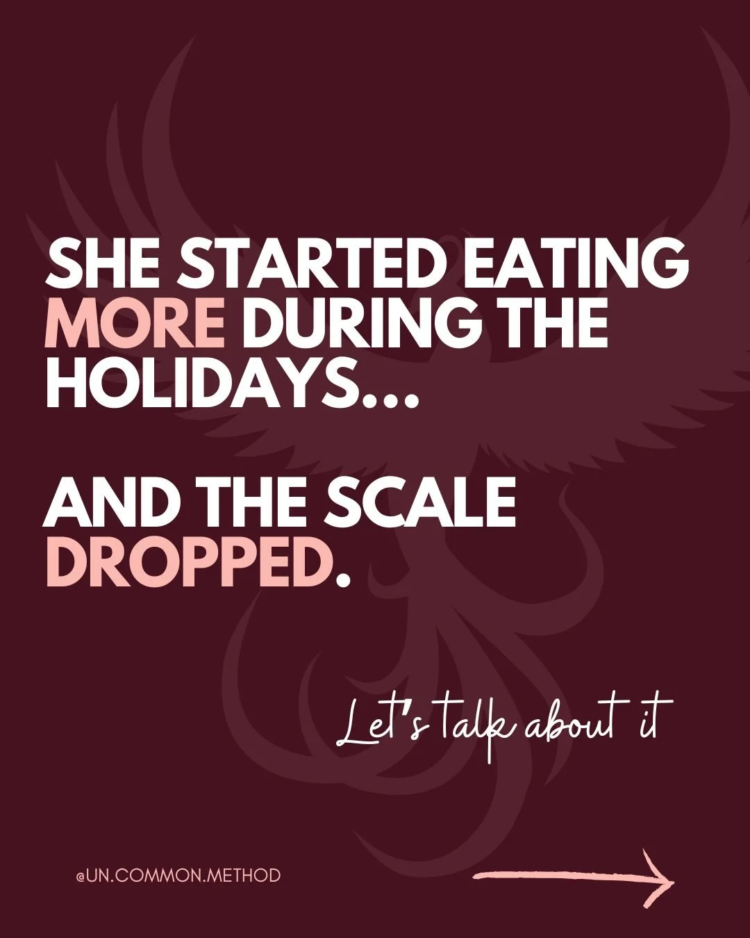 She was scared to add more food.
Because what if she gained the weight back?
What if everything slowed down?
What if it didn&rsquo;t work?

But staying in a deficit wasn&rsquo;t working anymore.
Her workouts felt harder.
Her cravings were creeping in