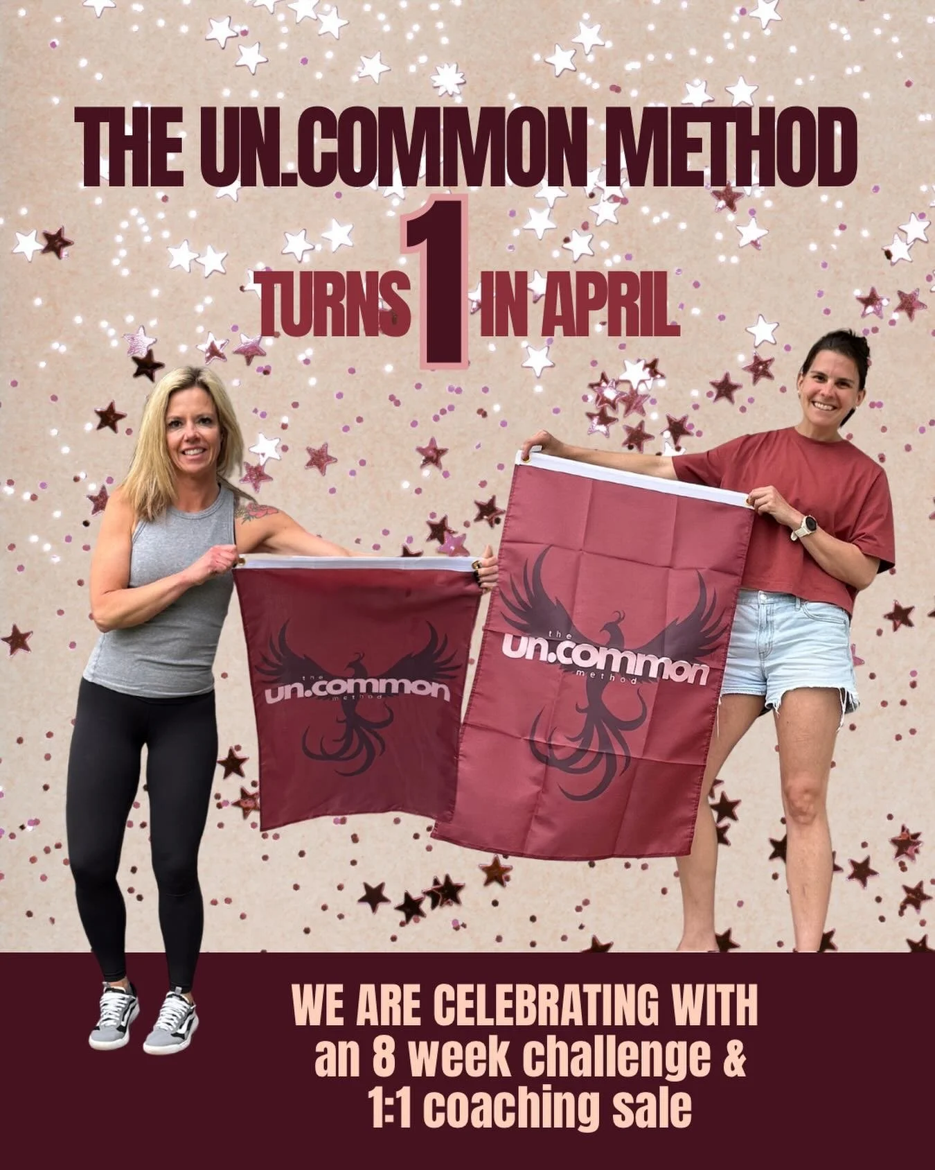 BIG NEWS 🖤

The Un.Common Method turns ONE in April and we&rsquo;re celebrating the best way we know how&hellip;

With something for our community.

We&rsquo;re launching an 8-Week Un.Common Challenge and opening a special anniversary sale on 1:1 co