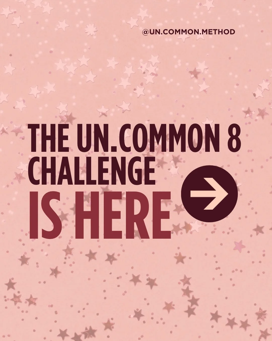 The Un.Common 8 🖤

Not another reset.
Not another &ldquo;start over Monday.&rdquo;

This is where you finally get consistent.

8 weeks. 6 habits.

The ones that actually move the needle.

No extremes.
No all-or-nothing.
Just doing the basics &mdash;