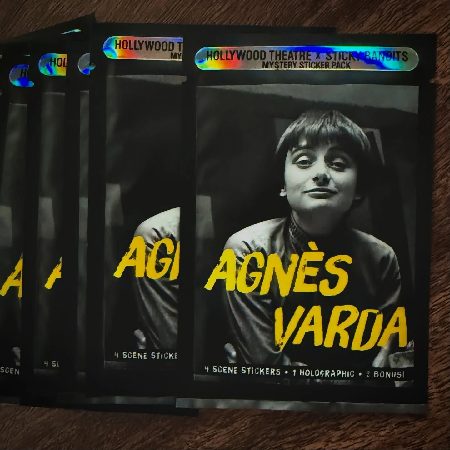 Agn&egrave;s Varda packs restocked for tonight&rsquo;s showing of The Gleaners and I! Get them in the vending machine now! ✨