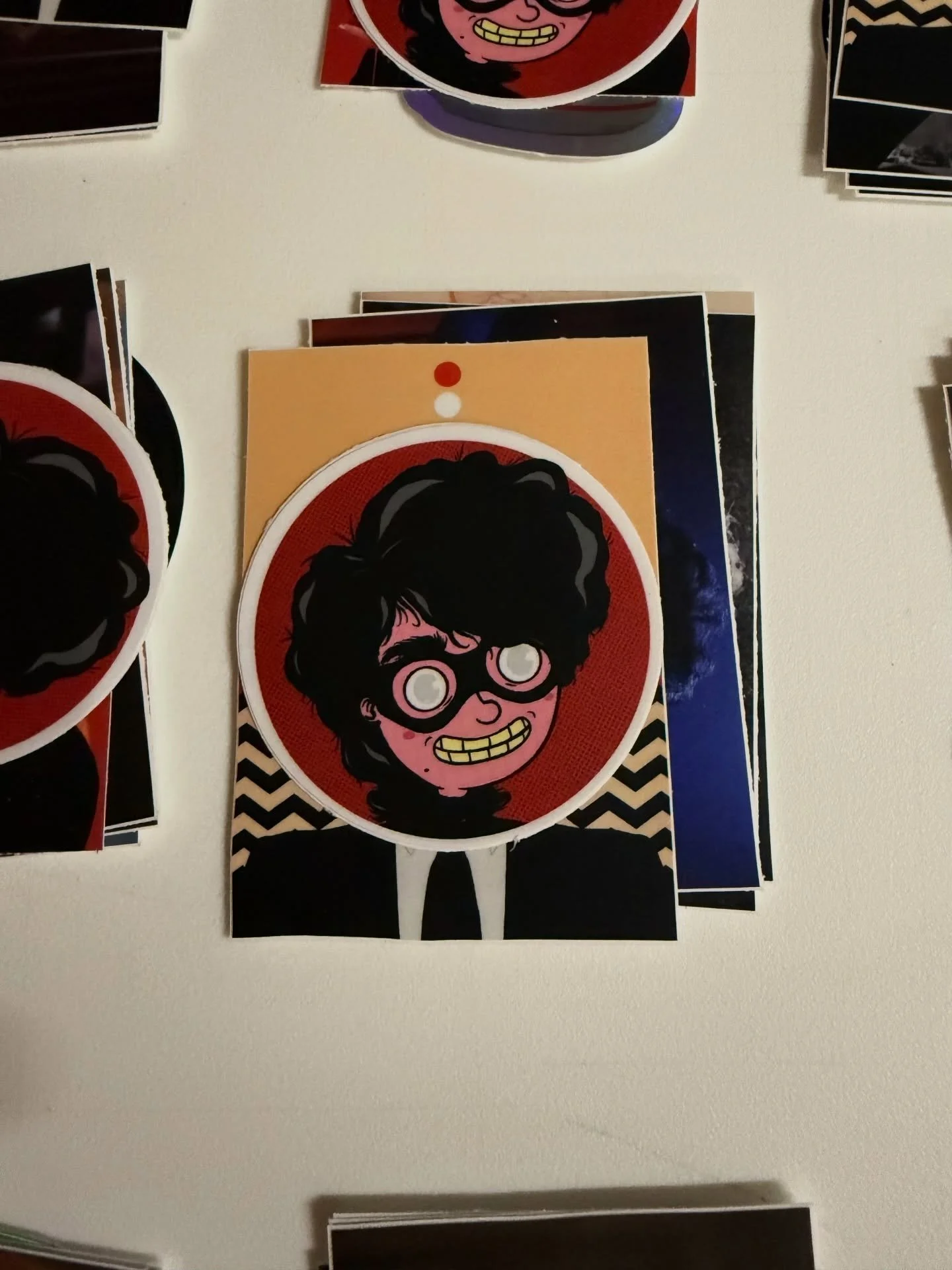 Hi! I left the country for a bit and took a lil social media break but I am back! Got to watch some movies and play Pokopia :P Working on some projects and some new sticker packs that I&rsquo;ll post about soon! Fresh restock of David Lynch stickers 