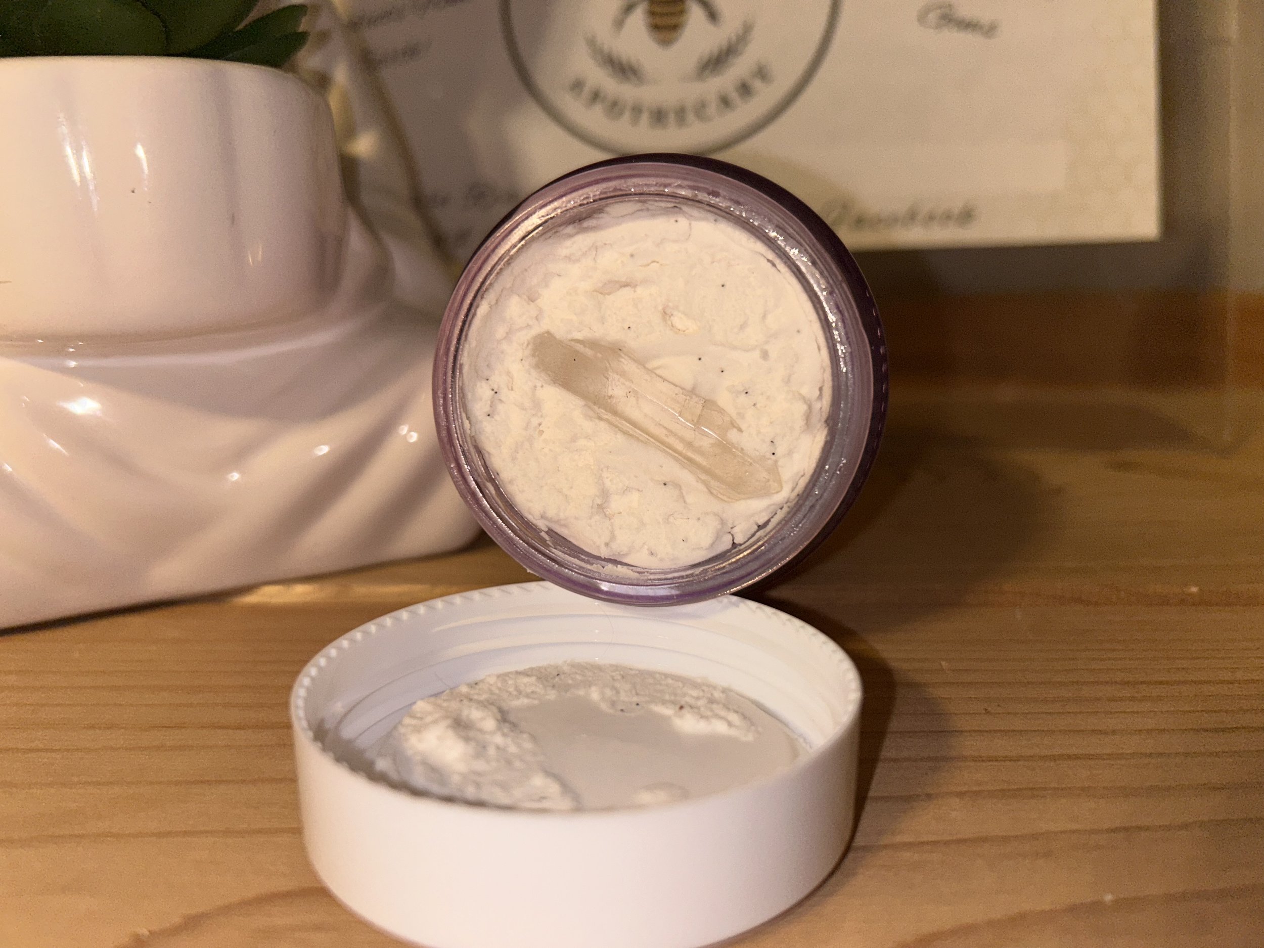 Vanilla Bean-Clear Quartz Infused Tallow-4oz