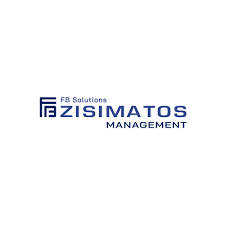 Zisimation Management logo with text "FB Solutions Zisimatos Management" in blue.