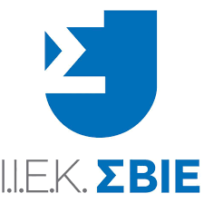Logo of Ι.Ι.Ε.Κ. ΣΒΙΕ featuring a blue shield and stylized Greek letters.