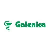 Galenica logo with green text and a snake wrapped around a bowl symbol.