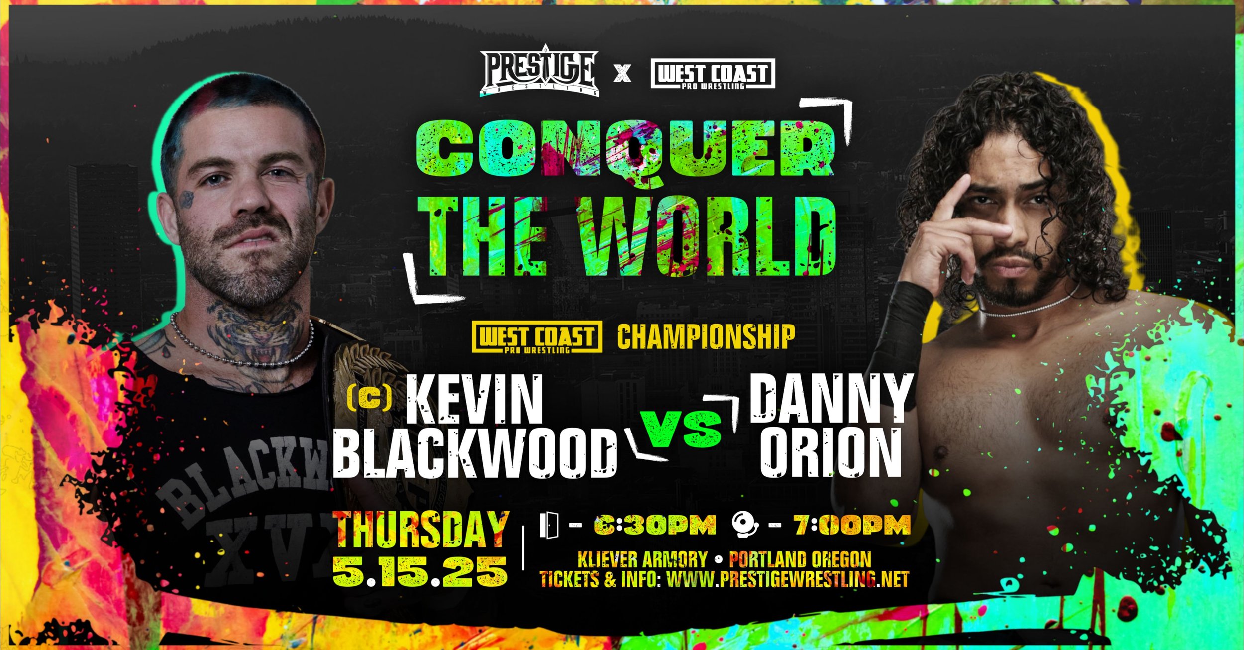 JUST SIGNED: Kevin Blackwood (c) vs Danny Orion for The West Coast Pro World Championship!