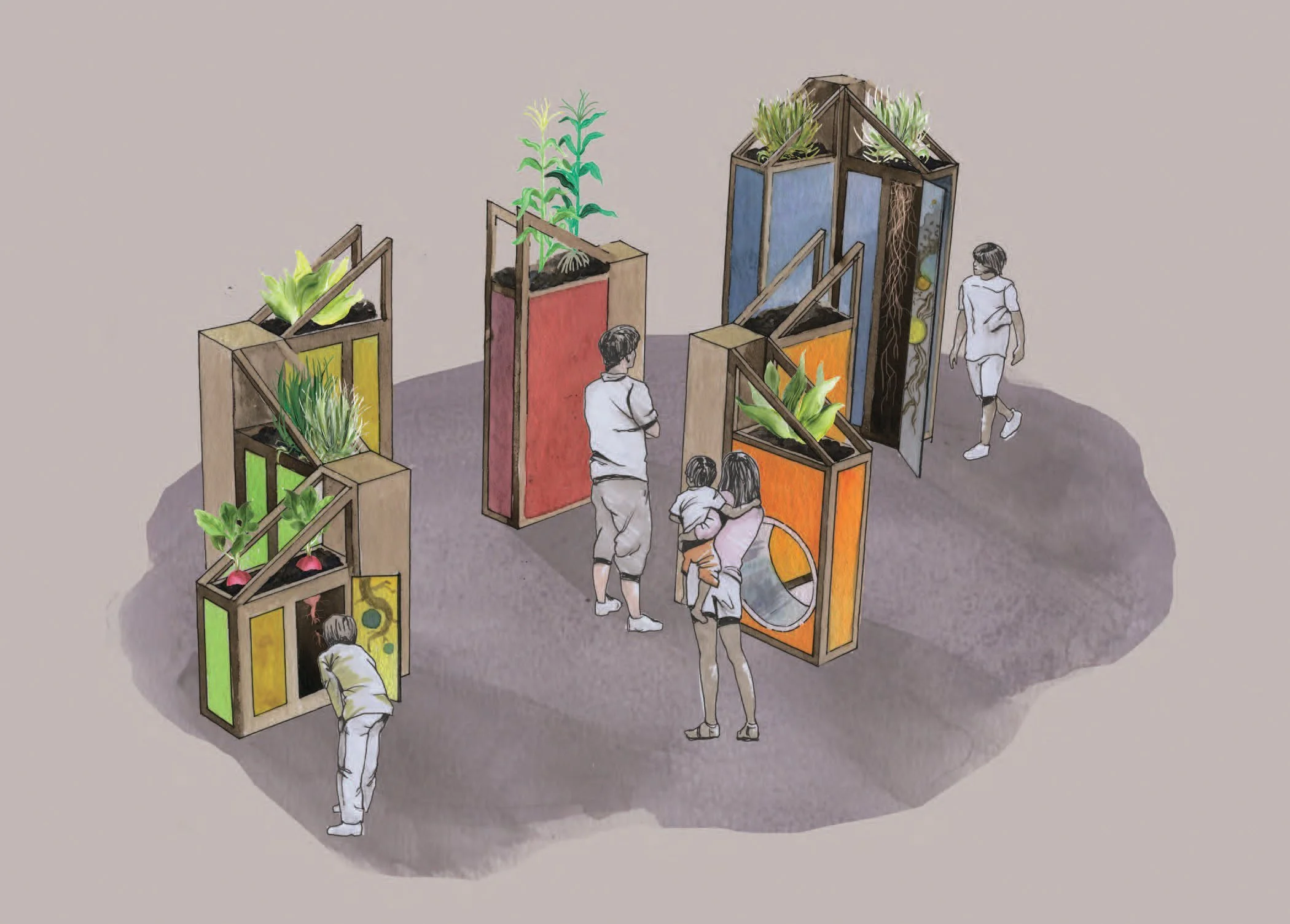 Root Towers at the Saint Louis Science Center