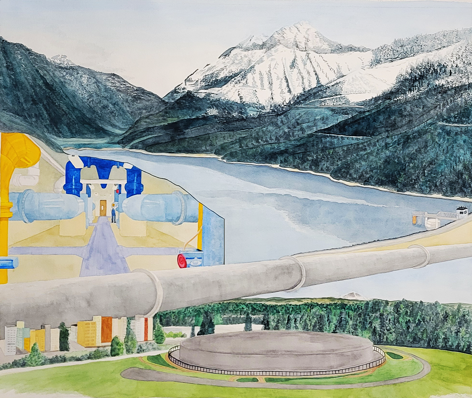 Bitter Lake Reservoir Landscape