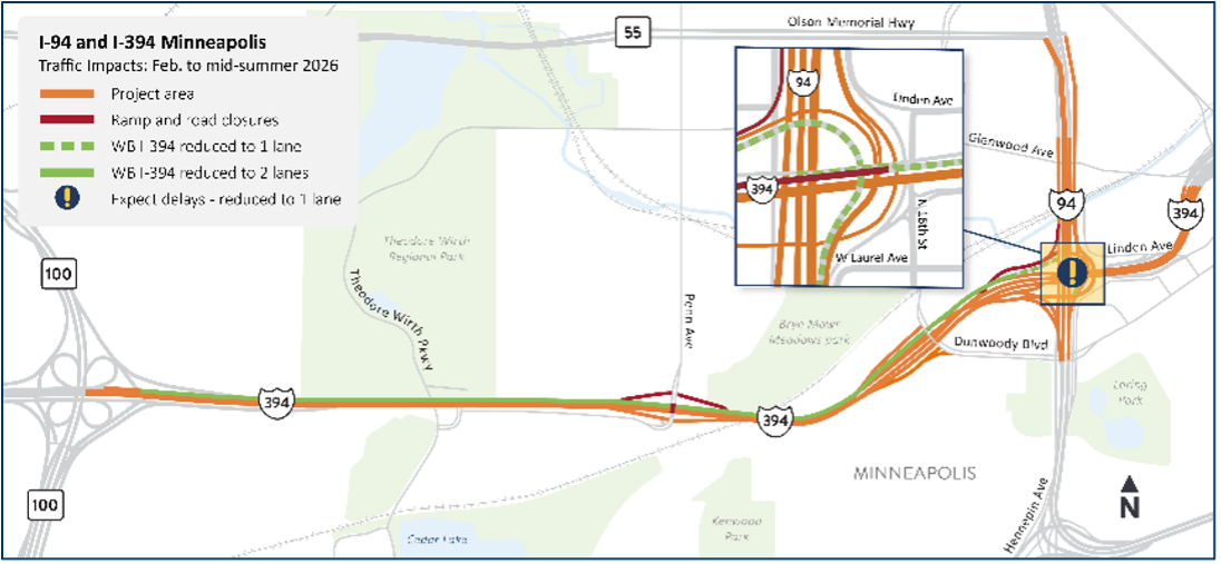 I-394 Co. Starts Feb. 22 — Plan Ahead — Lowry Hill Neighborhood Association