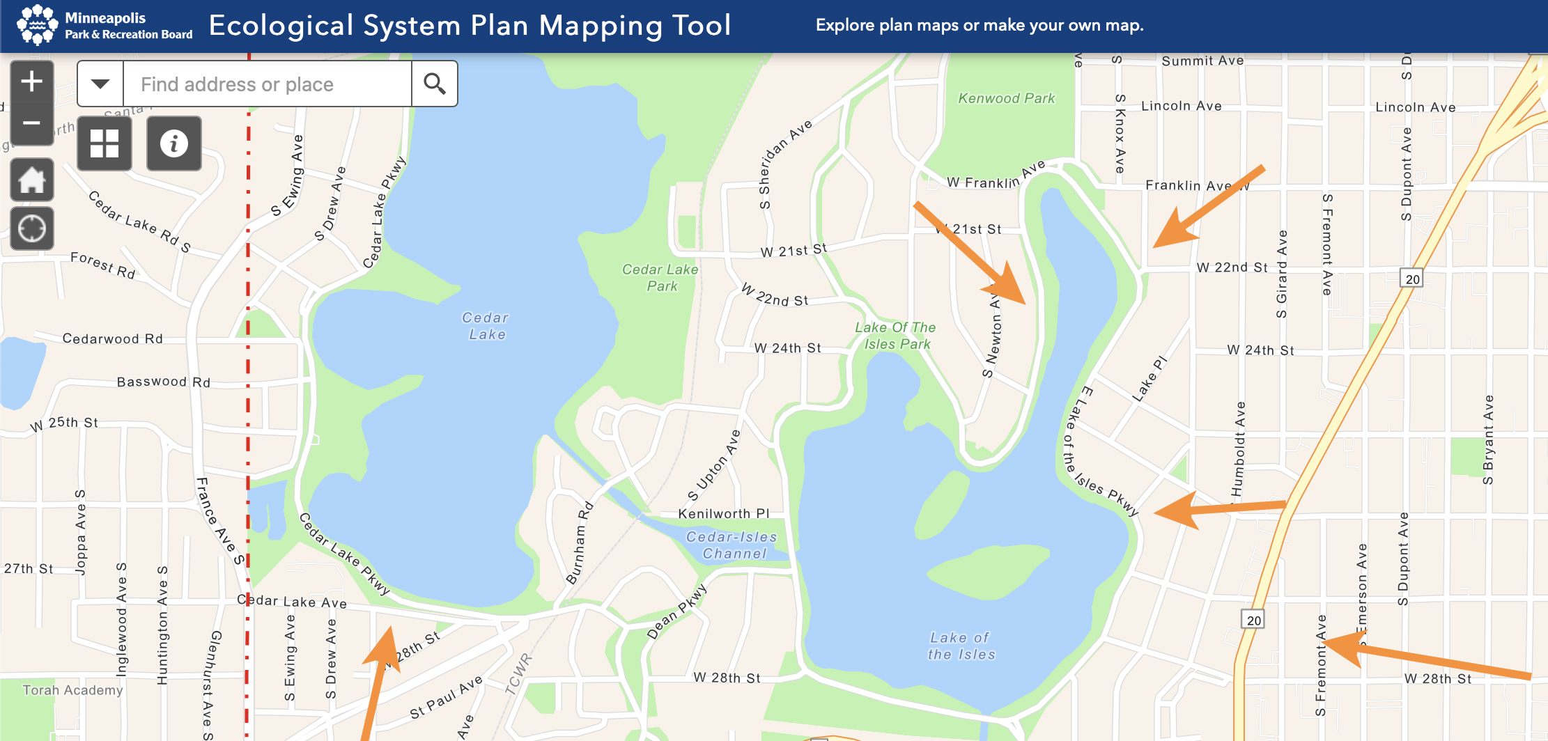 New Park Board Map Tool