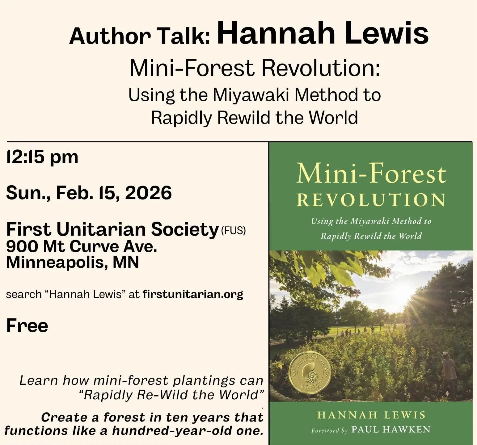 Mini-Forest Revolution: Rewild the World