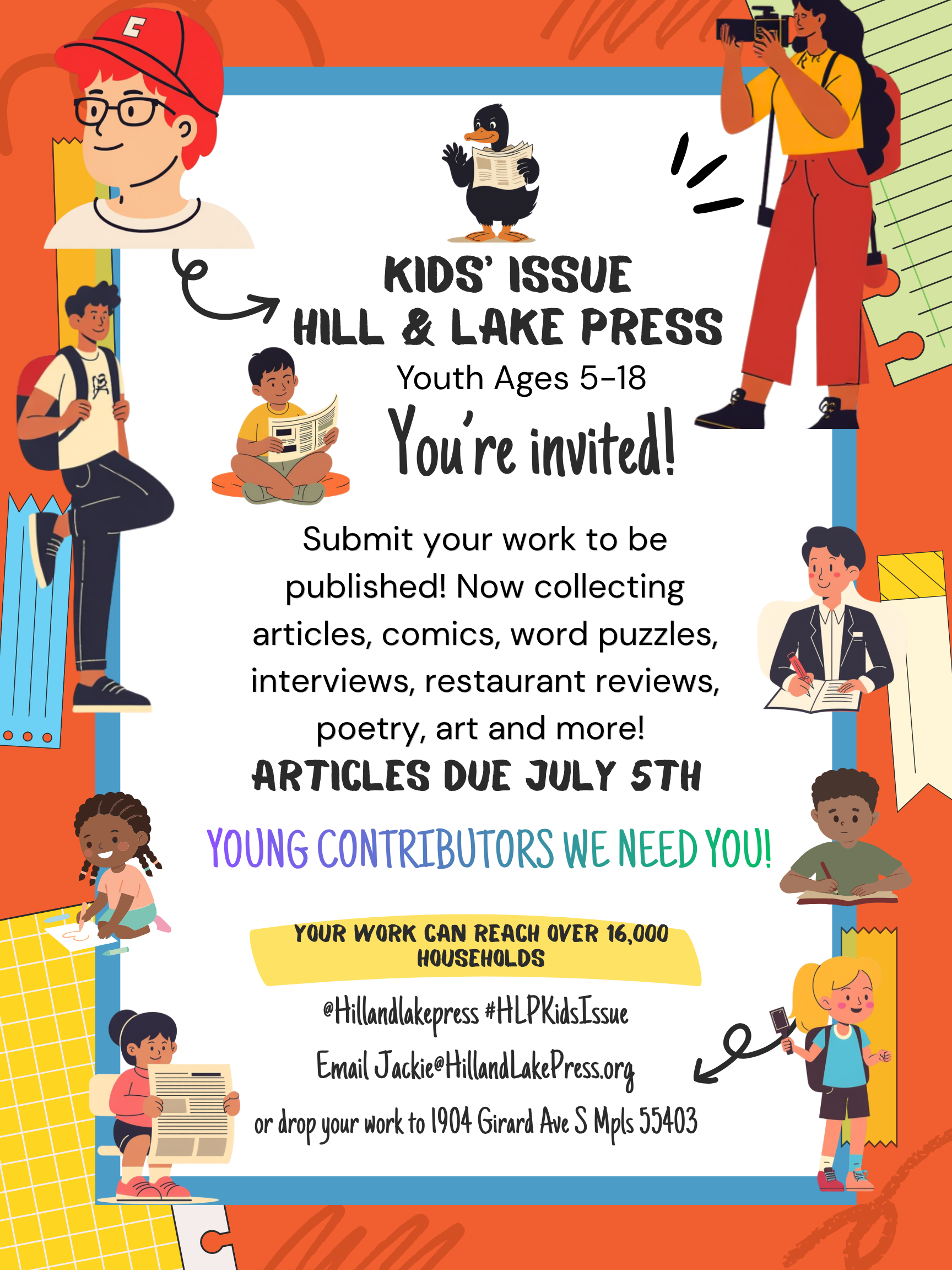 Open Call: Hill &amp; Lake Press Kids’ Issue