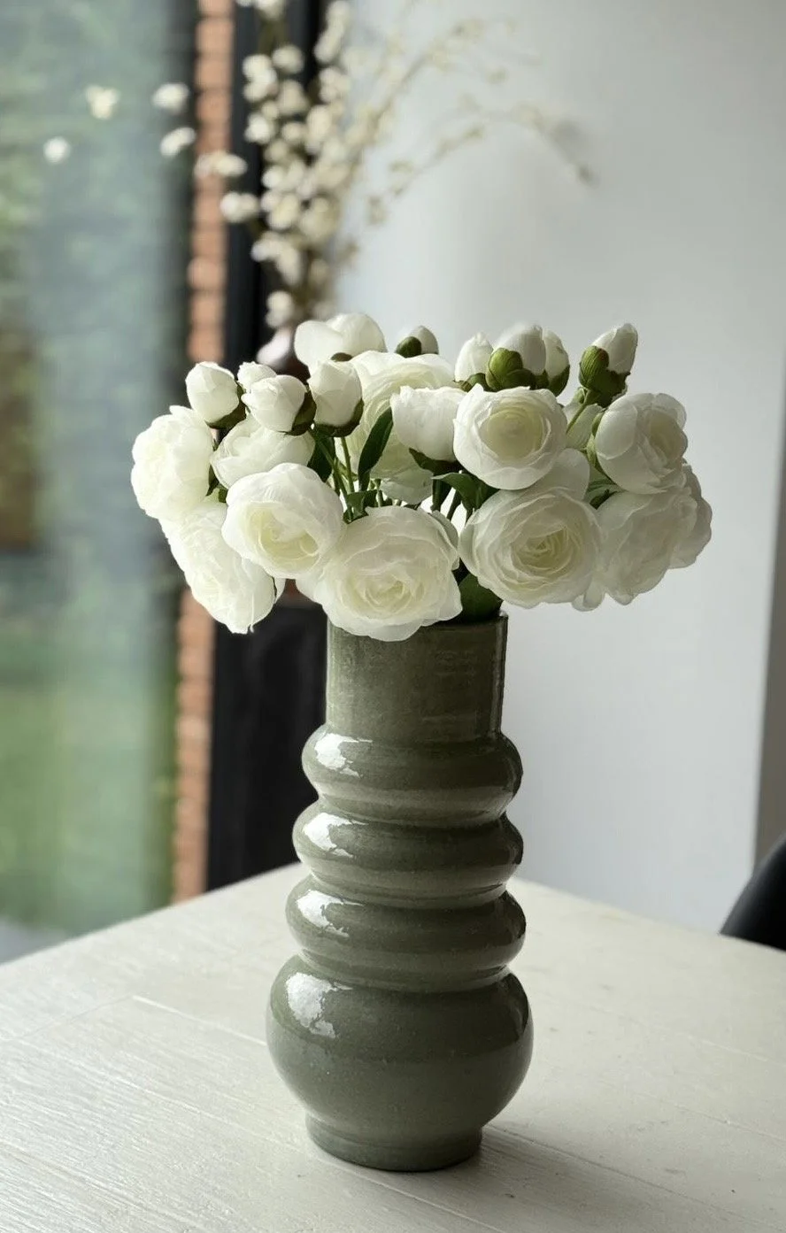 Bouquet de renoncules blanches