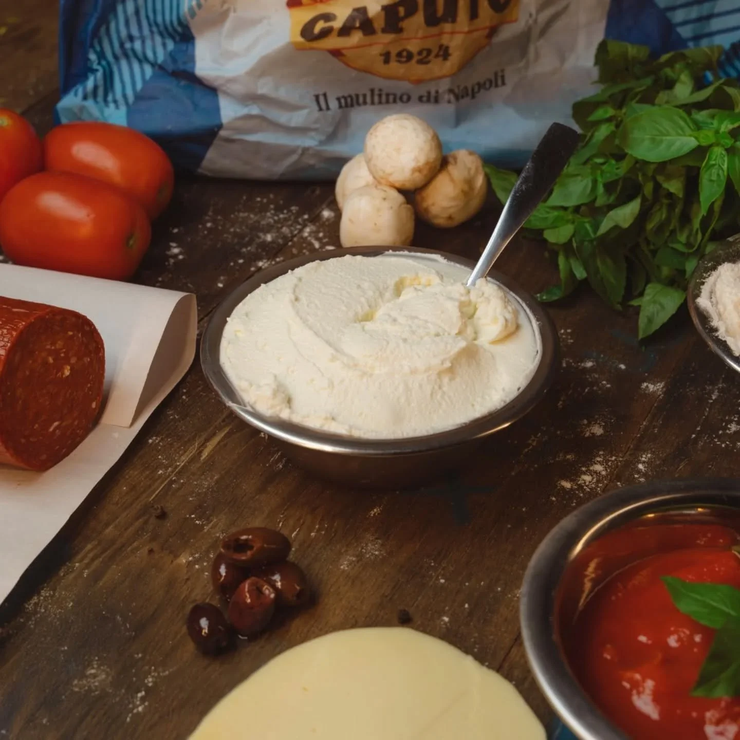 Great fried pizza starts with amazing ingredients 🍅🌿✨ 

From Italy directly to your event; we want you to taste the authentic flavors!

The freshest italian flour, &quot;pelati&quot; tomatoes, fragrant basil, creamy ricotta...every and each one of 