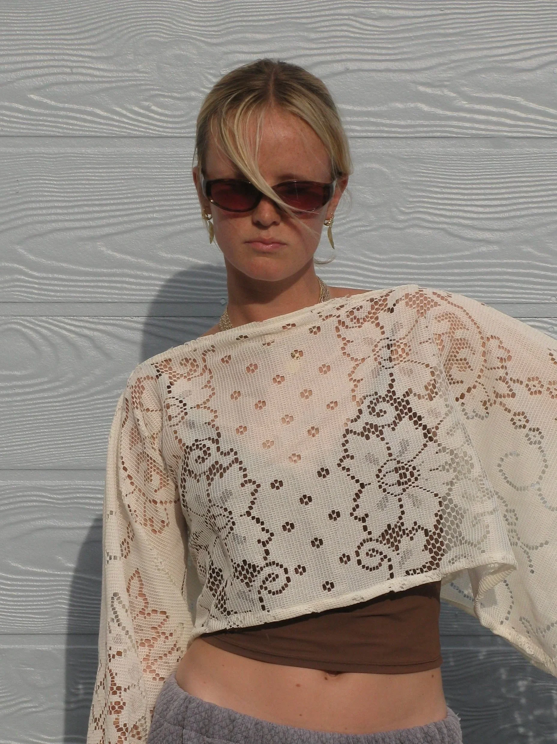 Handmade clothing from second-hand fabrics