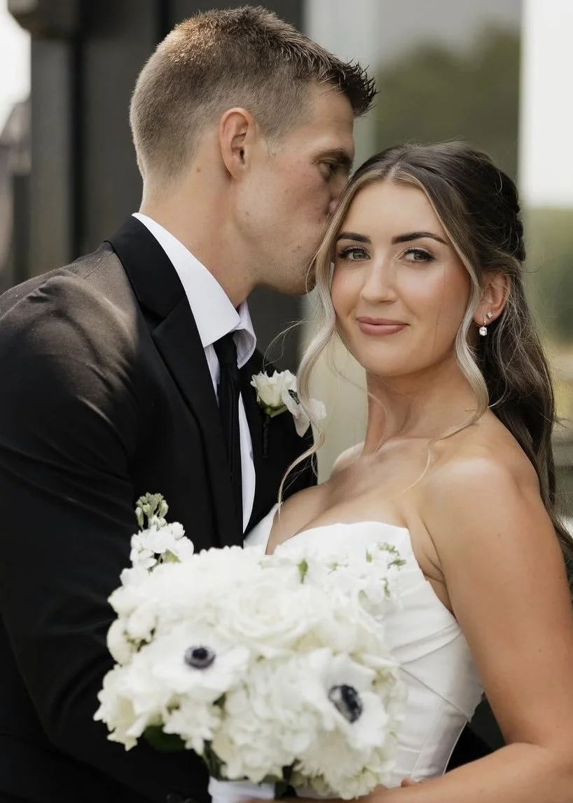 Breanna’s client Anissa and her husband on their wedding day in Minnesota.