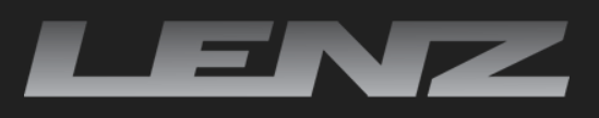 Lenz logo in gray and black