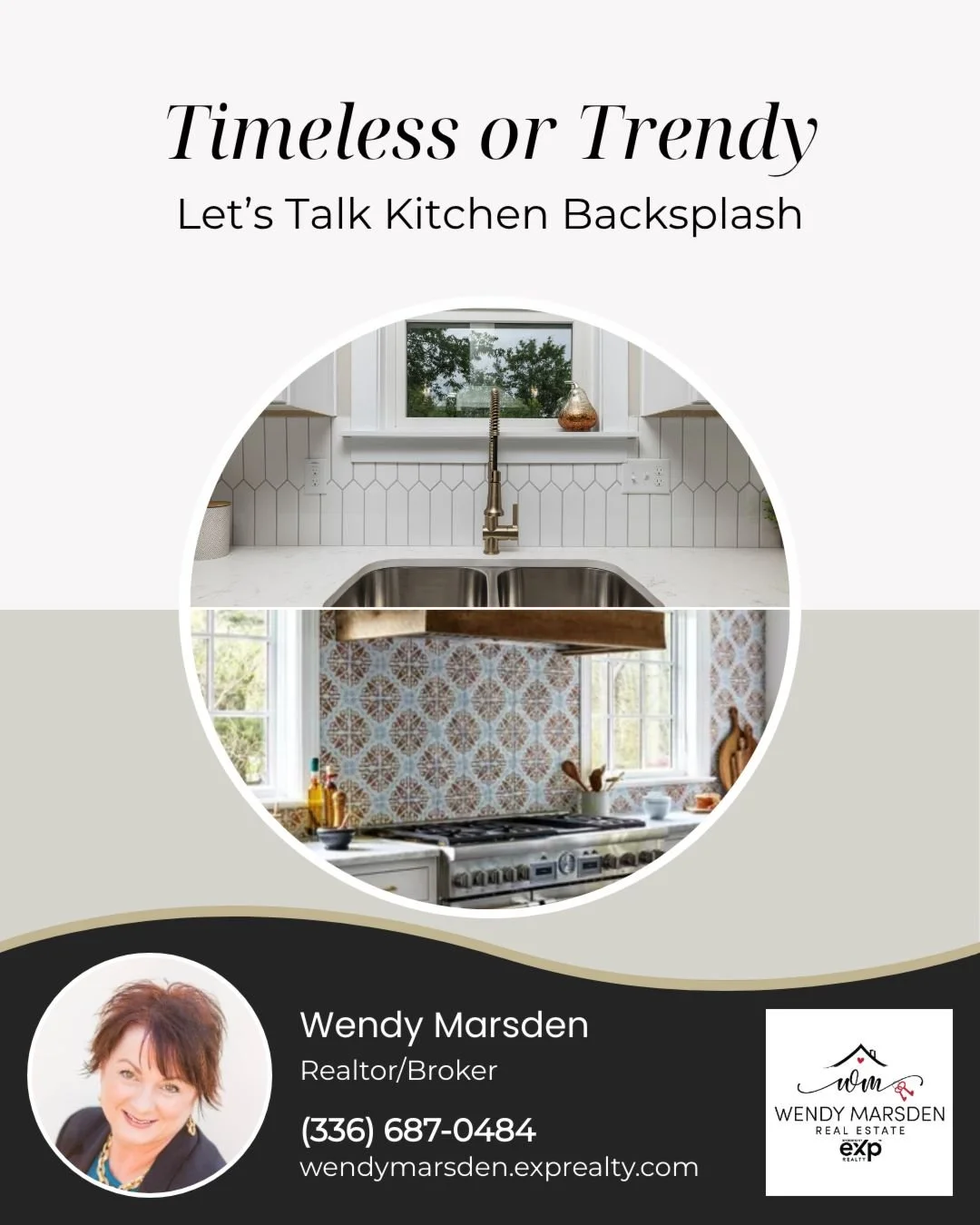 Looking to spice up your kitchen? 

A backsplash can transform the space! Whether you love bold shades and modern patterns or the timeless elegance of marble and subway tiles, the choice is yours!

Go trendy, go classic, or mix it up, your kitche