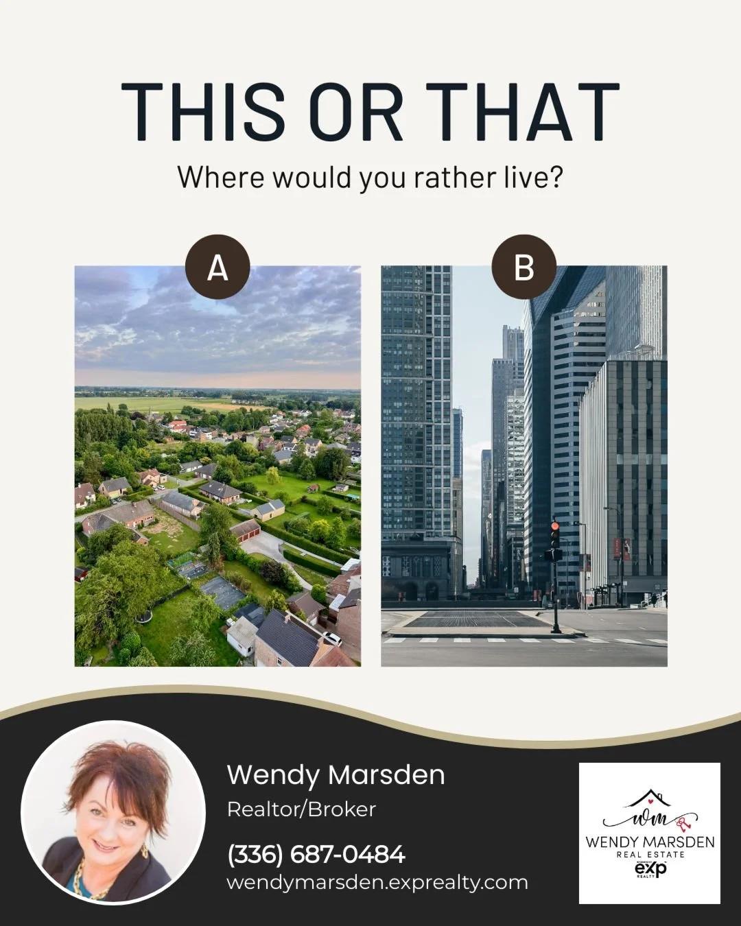 Do you love the buzz of city life, with restaurants, shops, and entertainment just steps away? Or do you crave the peace and space of rural living, where mornings start slow and the views never get old?

🏙️ 🌳 Share your pick in the comments!

#th