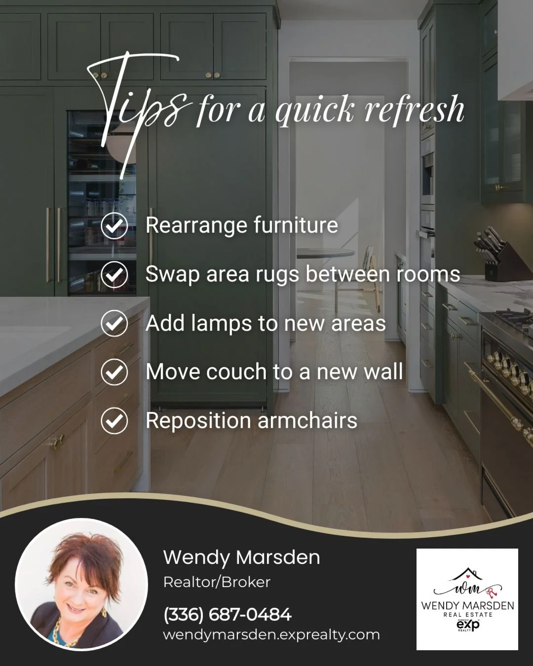 A fresh space doesn&rsquo;t always require a full makeover. Sometimes it&rsquo;s all about reimagining what you already have ✨

Here are easy tips for a quick home refresh that can make your space feel brand new:

🛋️ Rearrange furniture to chang