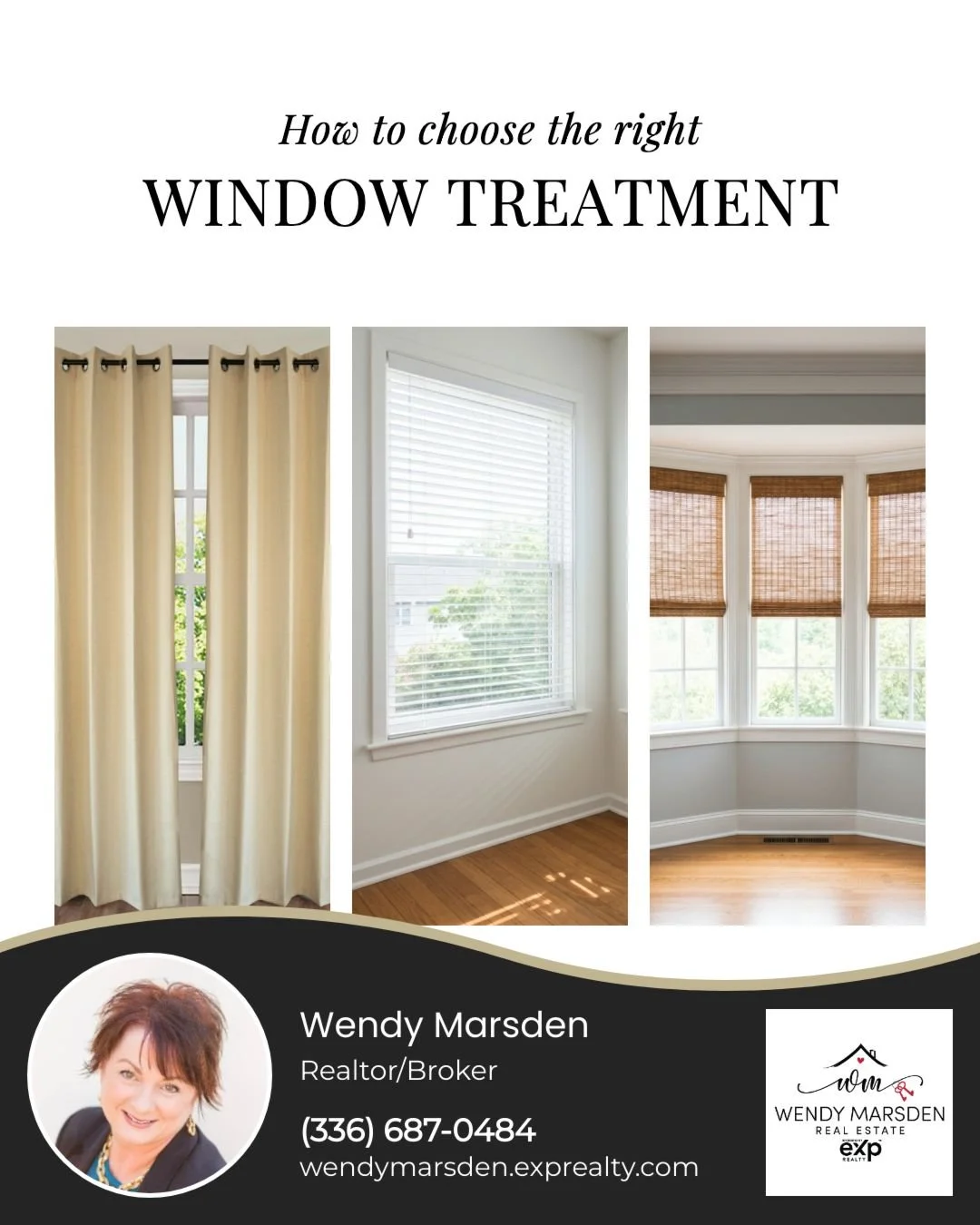 While it's tempting to jump on the latest home trends, choosing the right window treatments takes more thought than you'd expect. Here are a few helpful reminders if you're feeling stuck:

1️⃣ Consider the function&mdash;do you need privacy, light 