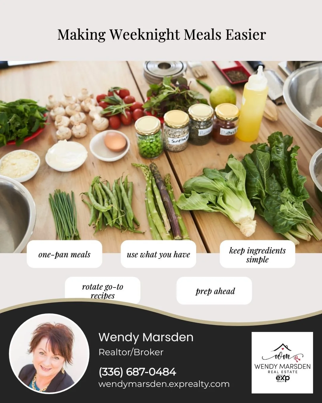 Weeknight meals do not have to be complicated to work.

Consistency in the kitchen often comes down to having a simple system rather than constantly trying new recipes. When meals are easy to repeat and adjust, it helps reduce decision fatigue at t