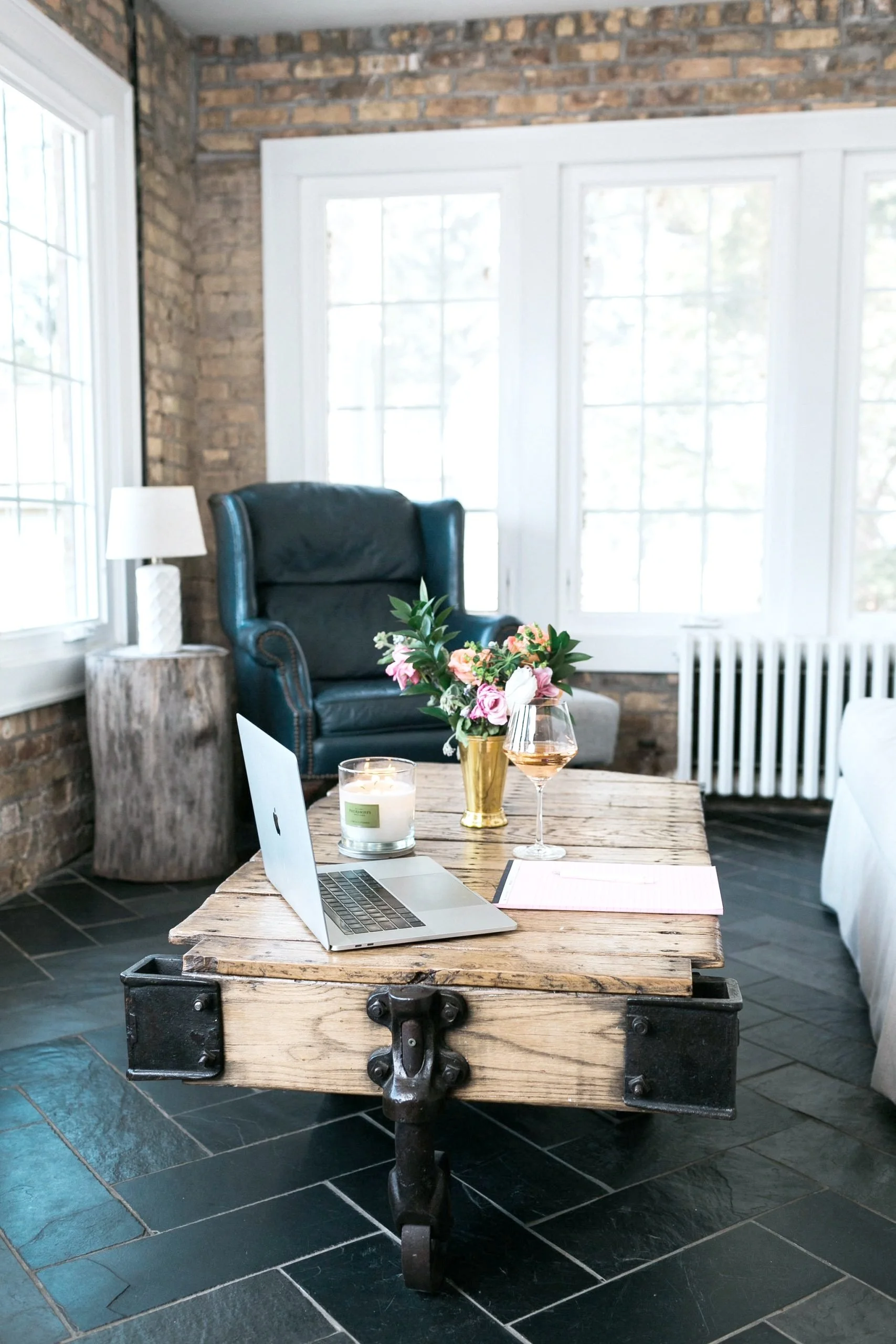Office with Rustic Coffee Table.jpg