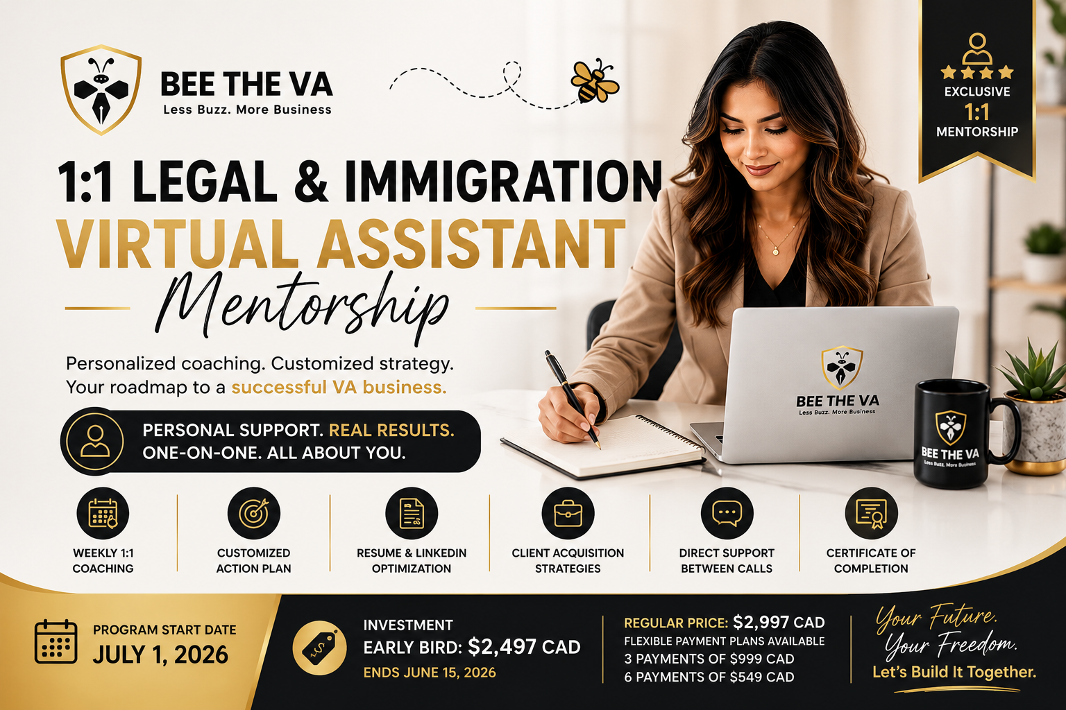 1:1 Legal & Immigration Virtual Assistant Mentorship