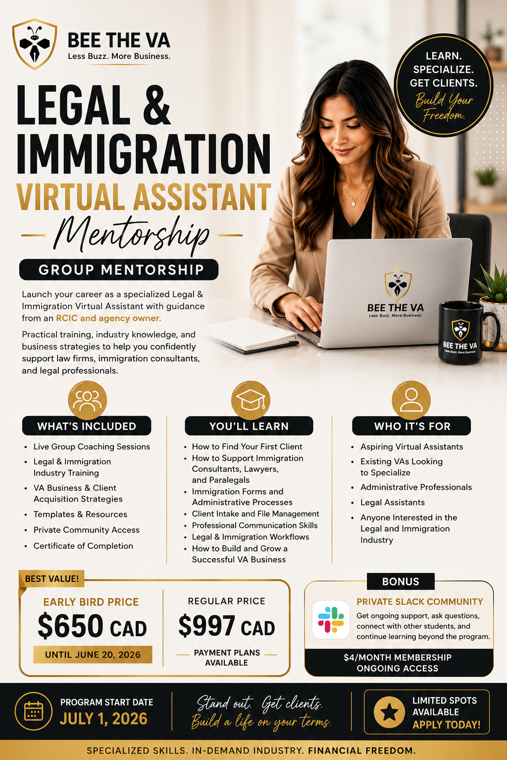 Legal & Immigration Virtual Assistant Group Mentorship
