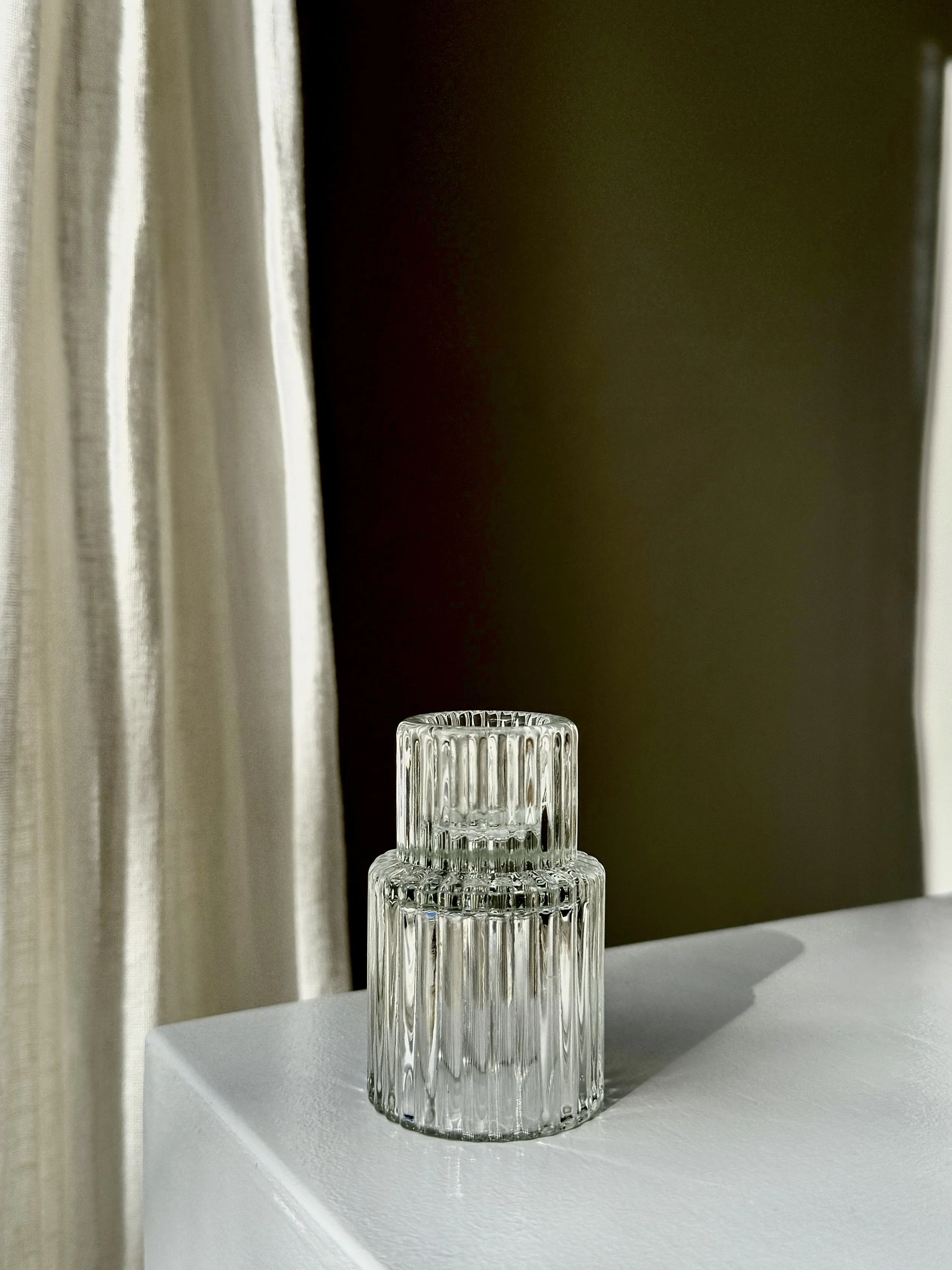 TIERED CANDLE HOLDER – CLEAR