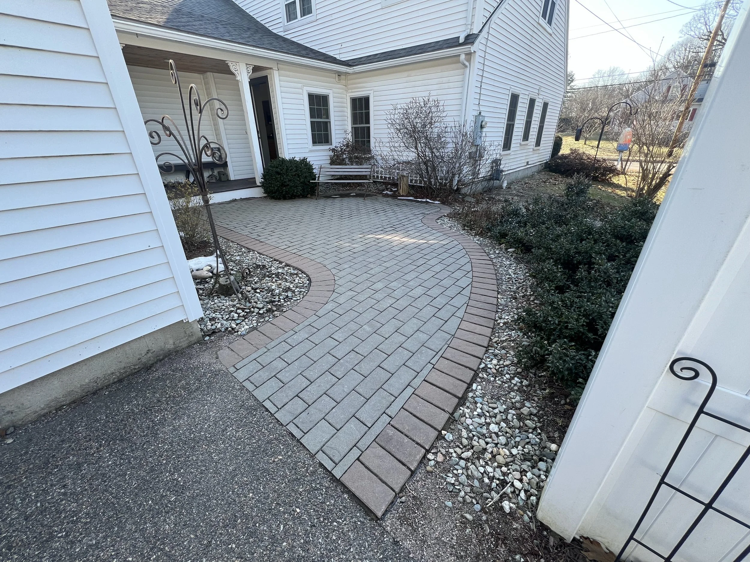 Same Vermont patio more than eleven years after installation.