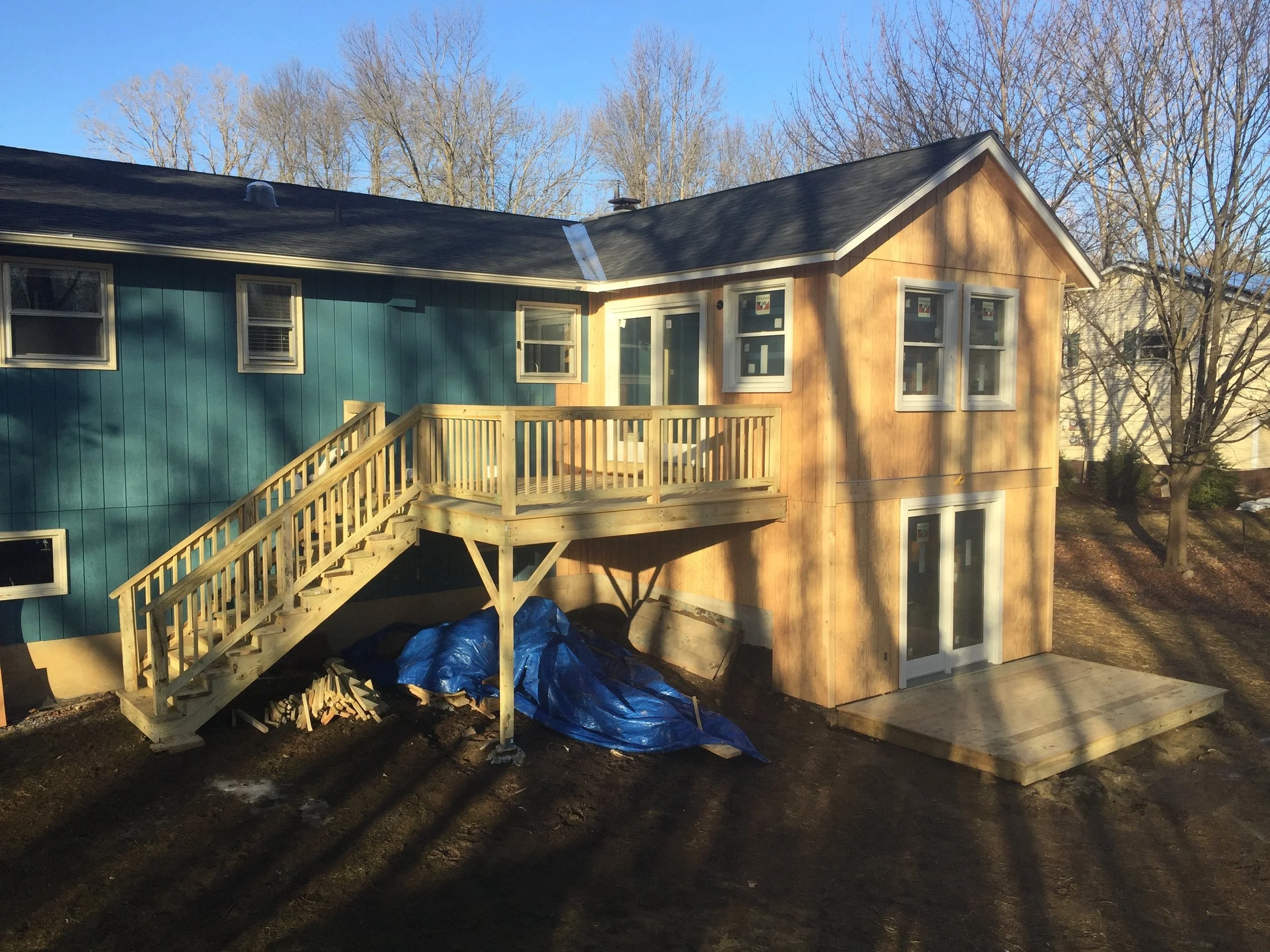 Completed addition in South Burlington Vermont.